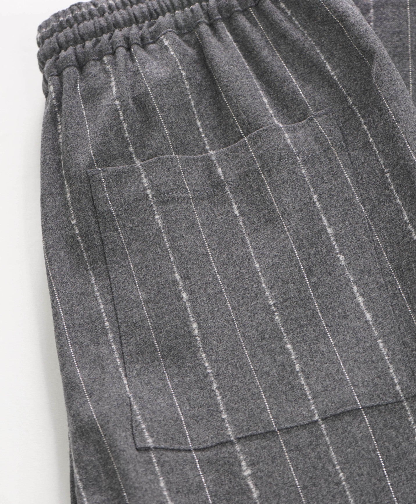 $1,895 ELEVENTY - Gray Flannel Drawstring Pants - 4US (42EU)