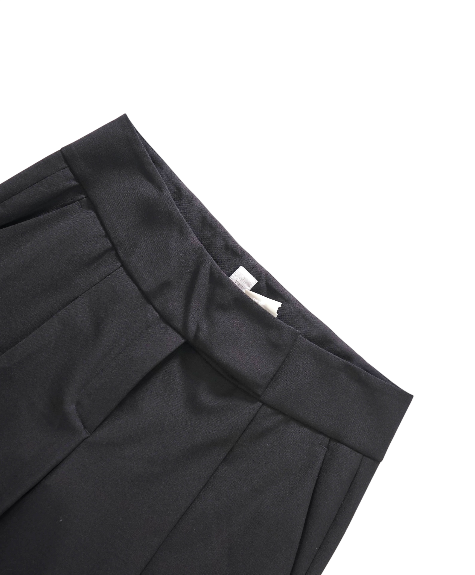 $515 ELEVENTY - Black Wool/Polyester Pants - 6 US (44 EU)