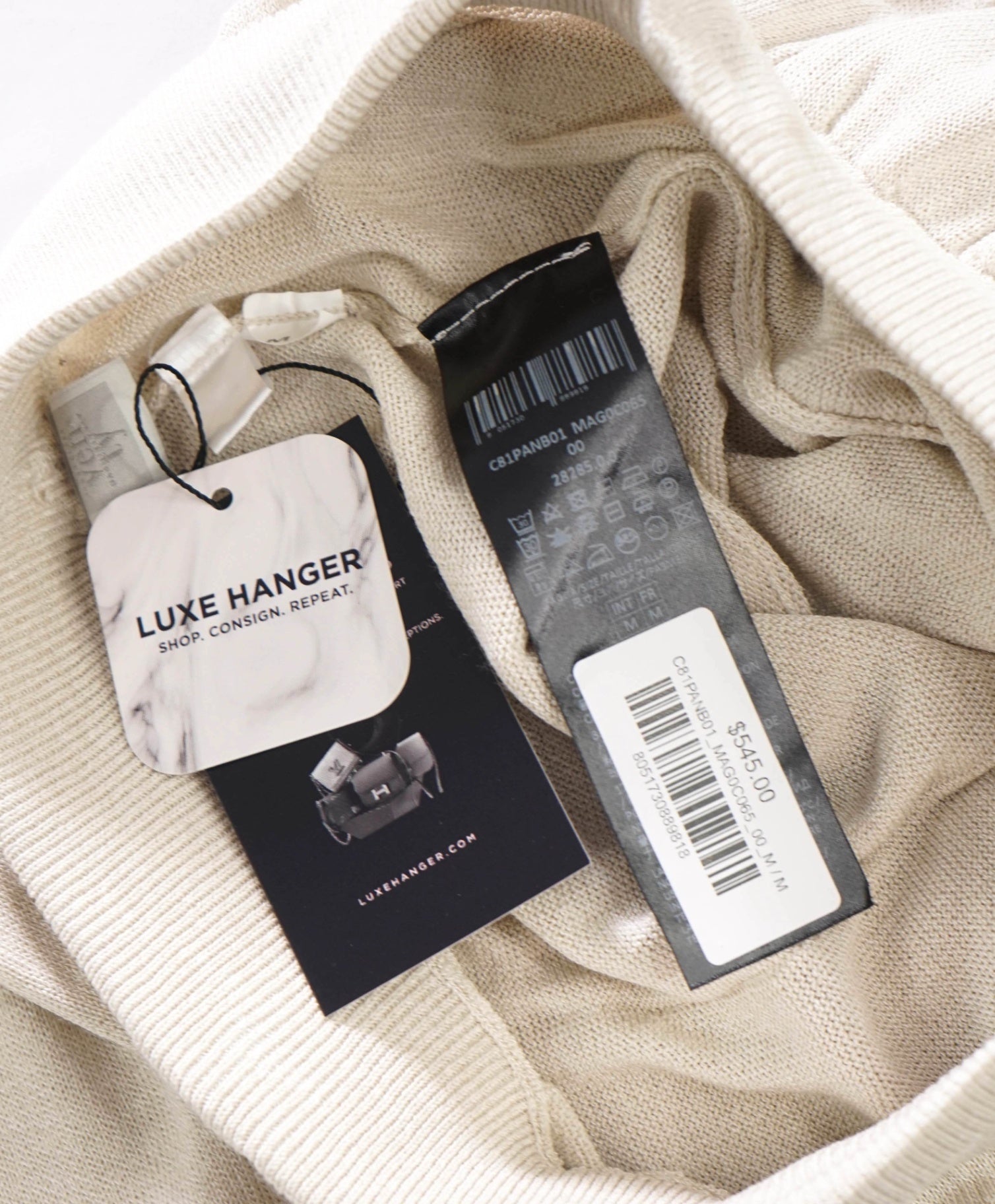 $545 ELEVENTY - Neutral Premium Joggers - M
