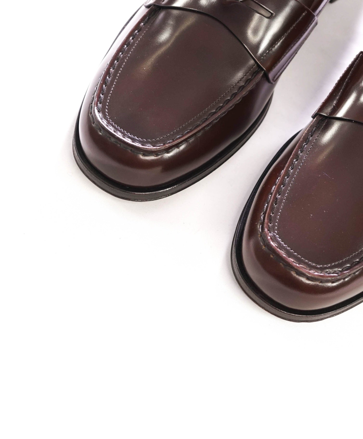 $1,250 PRADA - Brown Leather Penny Loafers - US 12 (11UK)