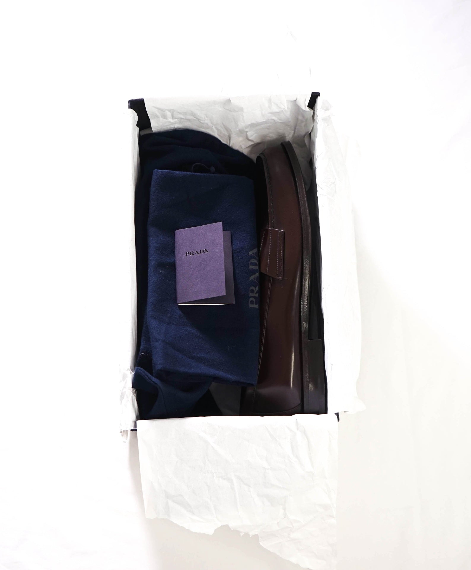$1,250 PRADA - Brown Leather Penny Loafers - US 12 (11UK)