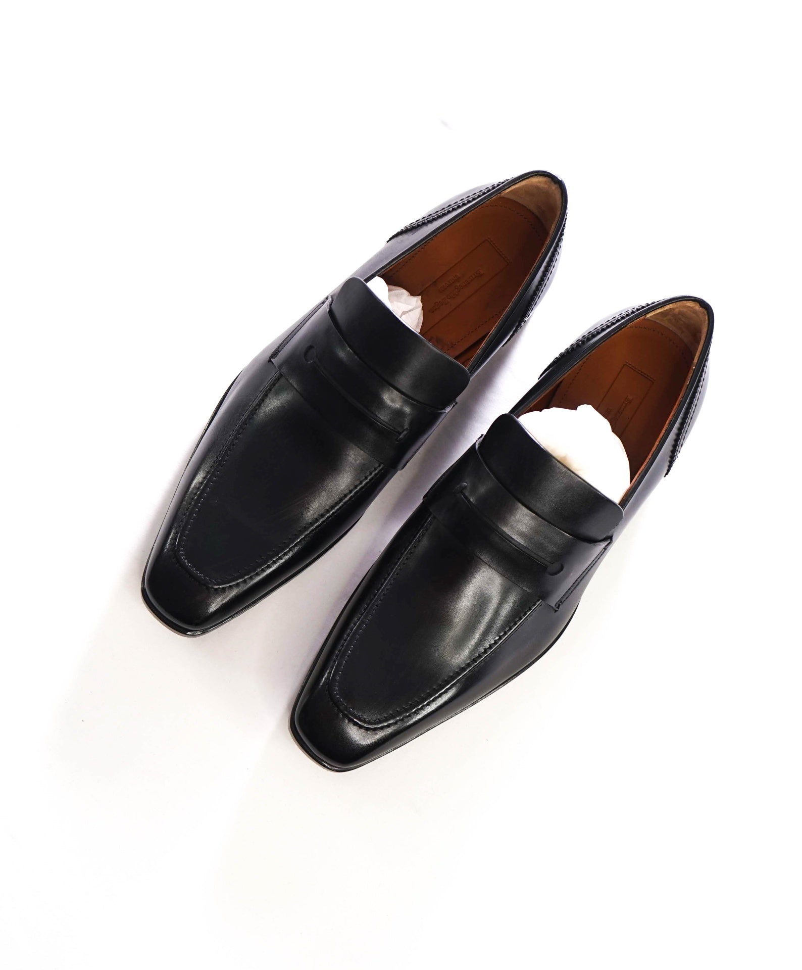 $1,290 ZEGNA COUTURE - Black Penny Loafers - US 12 (11UK)