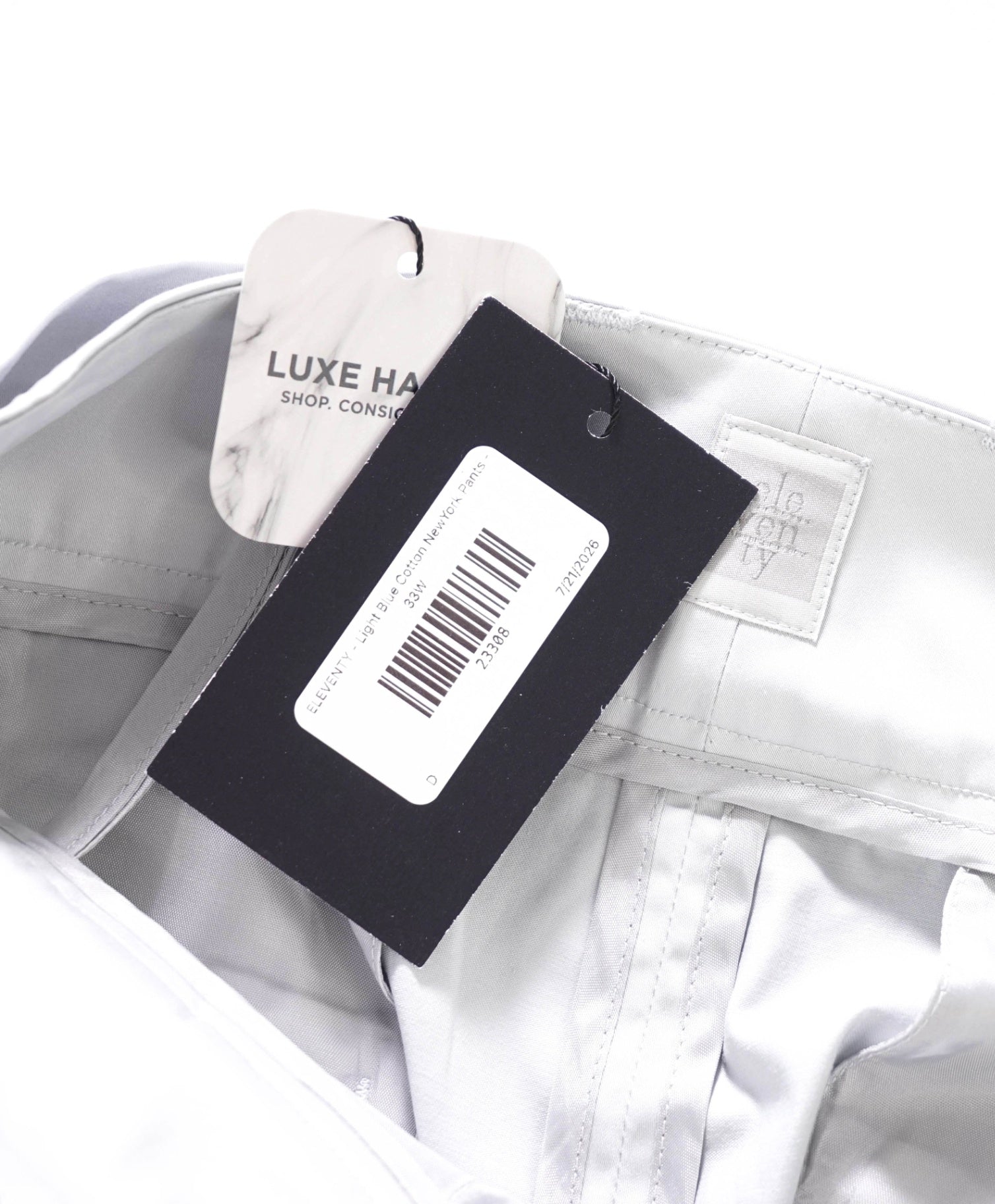 $495 ELEVENTY - Light Blue Cotton NewYork Pants - 6 US (44 EU)