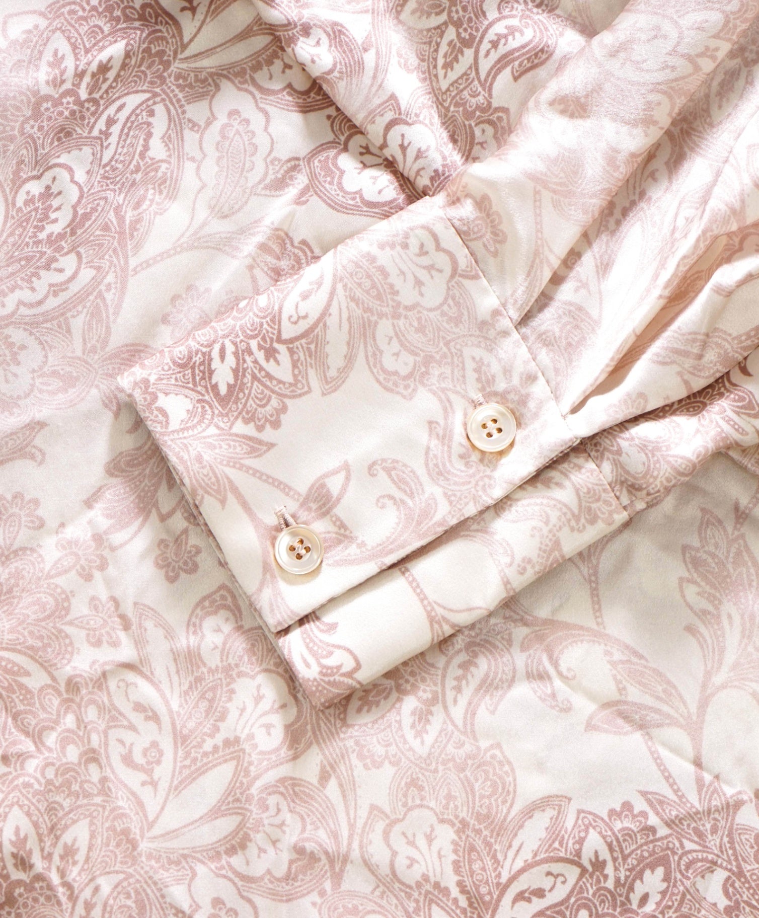 $795 ELEVENTY - Pink Floral PURE SILK Shirt - 2 US (40 EU)