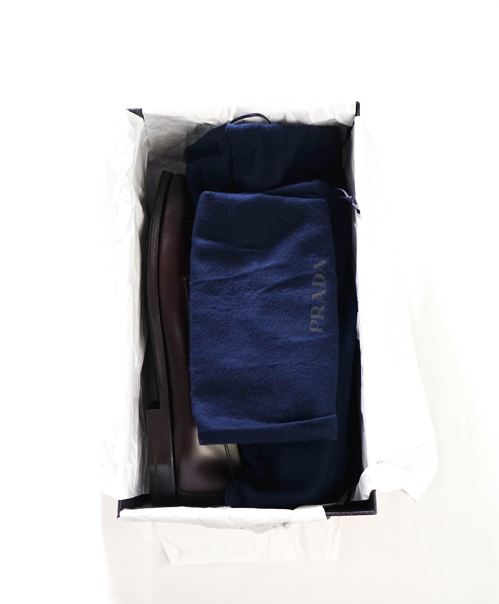 $1,250 PRADA - Brown Leather Penny Loafers - US 11.5 (10.5UK)