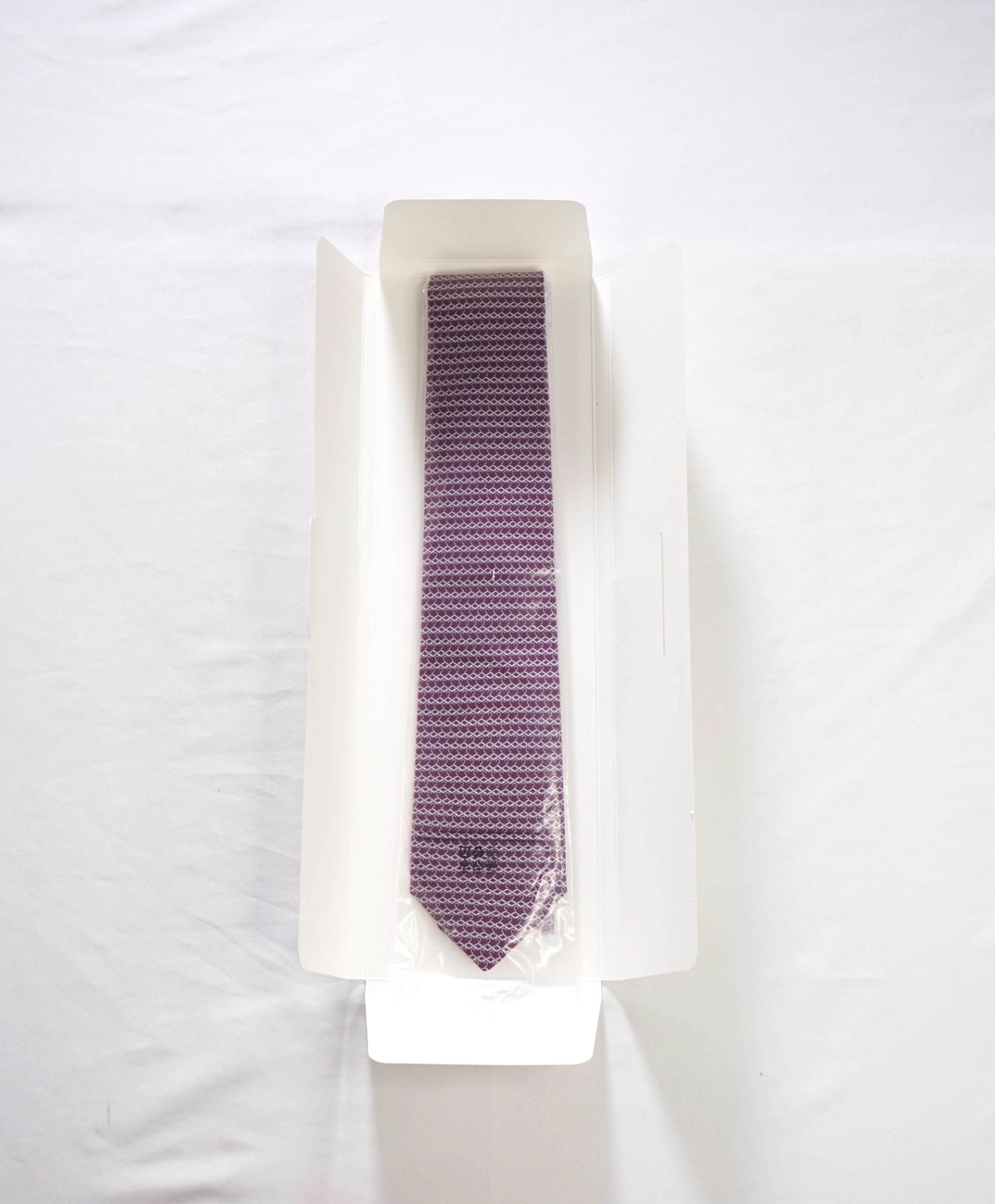 $250 FERRAGAMO - Purple Hanger Silk - 3.25" Tie