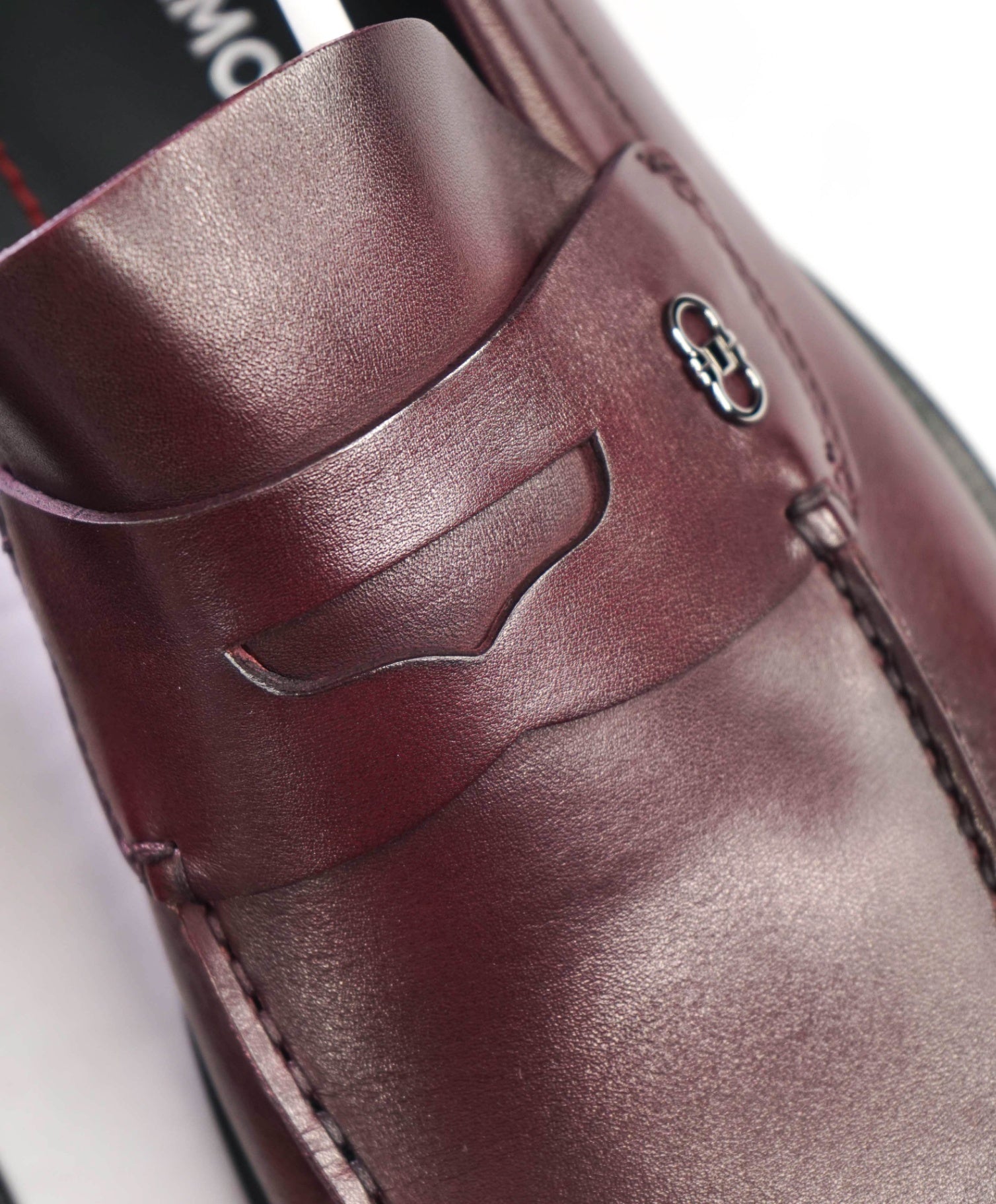 FERRAGAMO - "BACCO" Dark Burgundy Leather Loafers - 12 EE