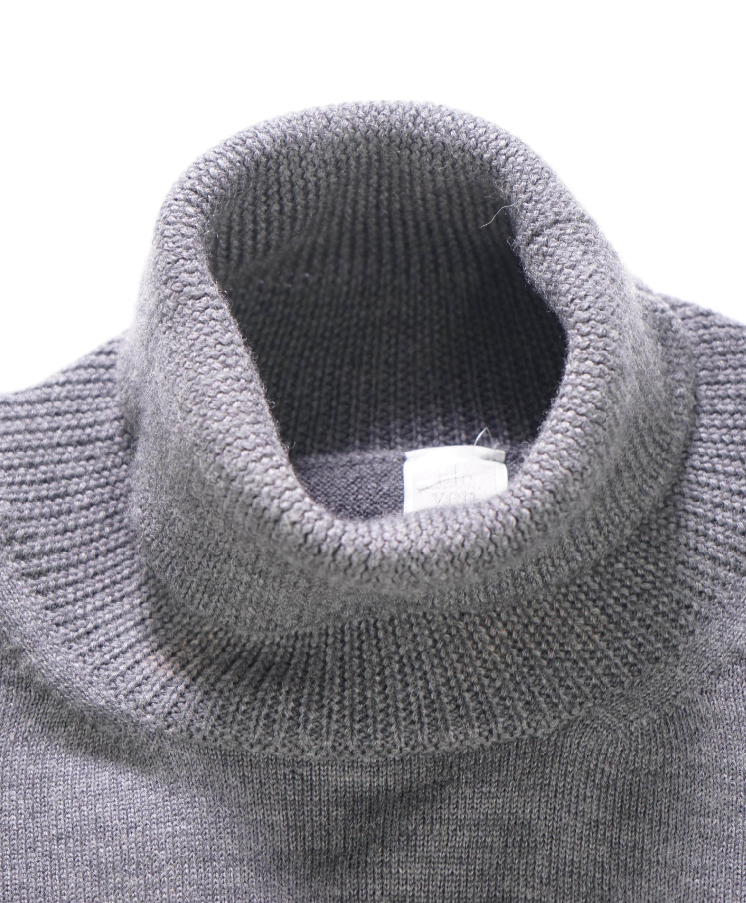 $445 ELEVENTY - Gray Wool Turtleneck Sweater - L (Women)