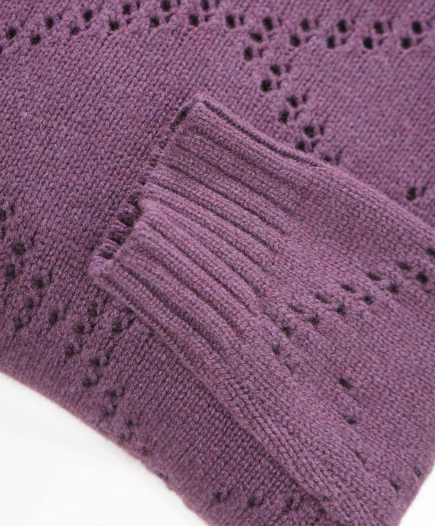 $595 ELEVENTY - Purple Wool/Cashmere Turtleneck - M (Women)