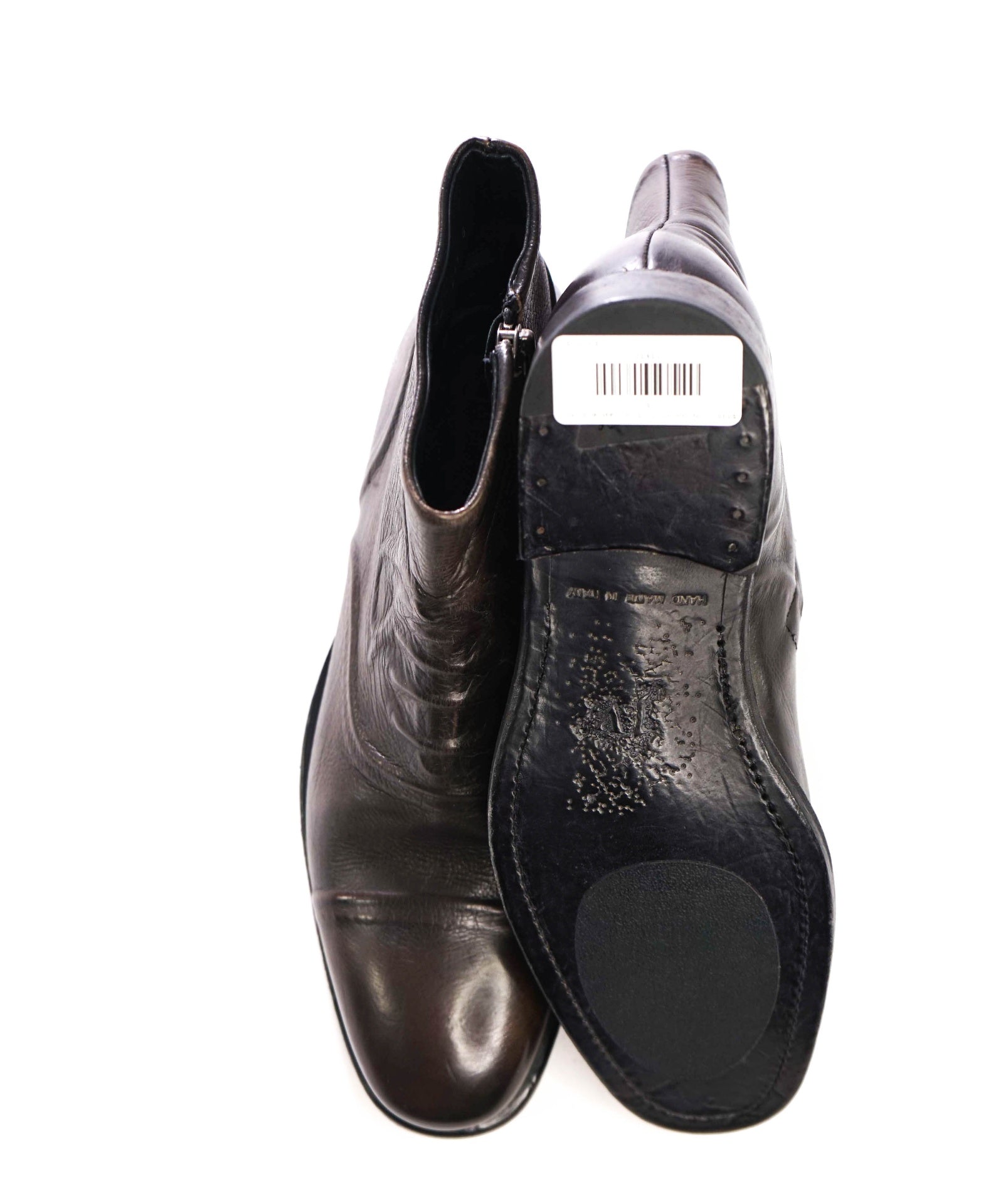 $898 JOHN VARVATOS - "GHOST" Brown Leather Boots - 8