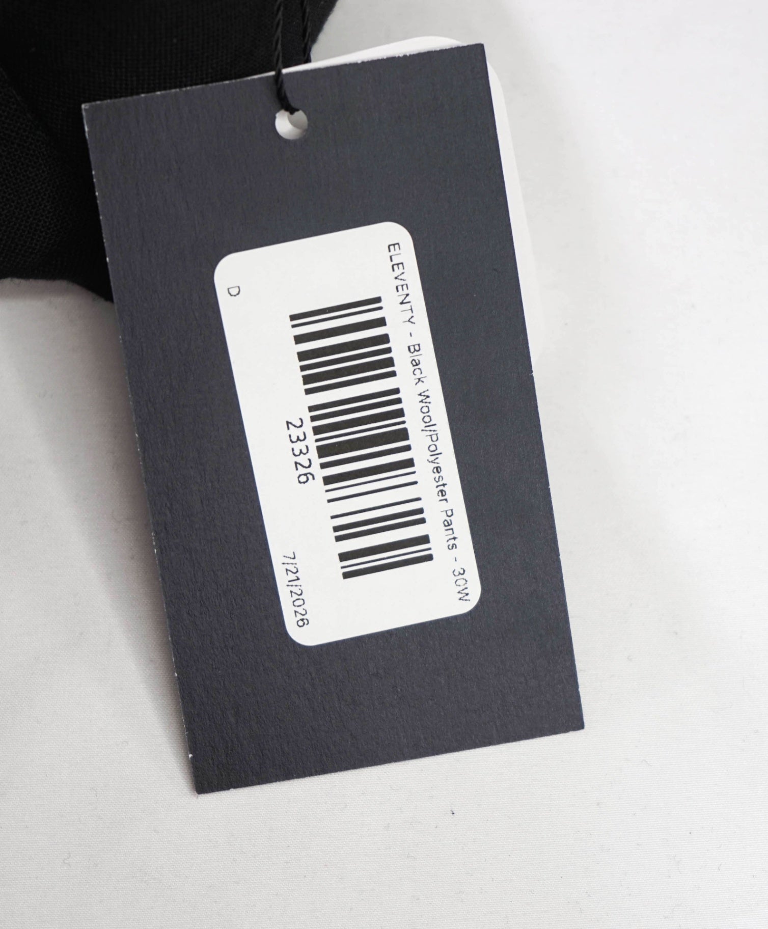 $495 ELEVENTY - Black Cotton Chinos - 2 US (40 EU)