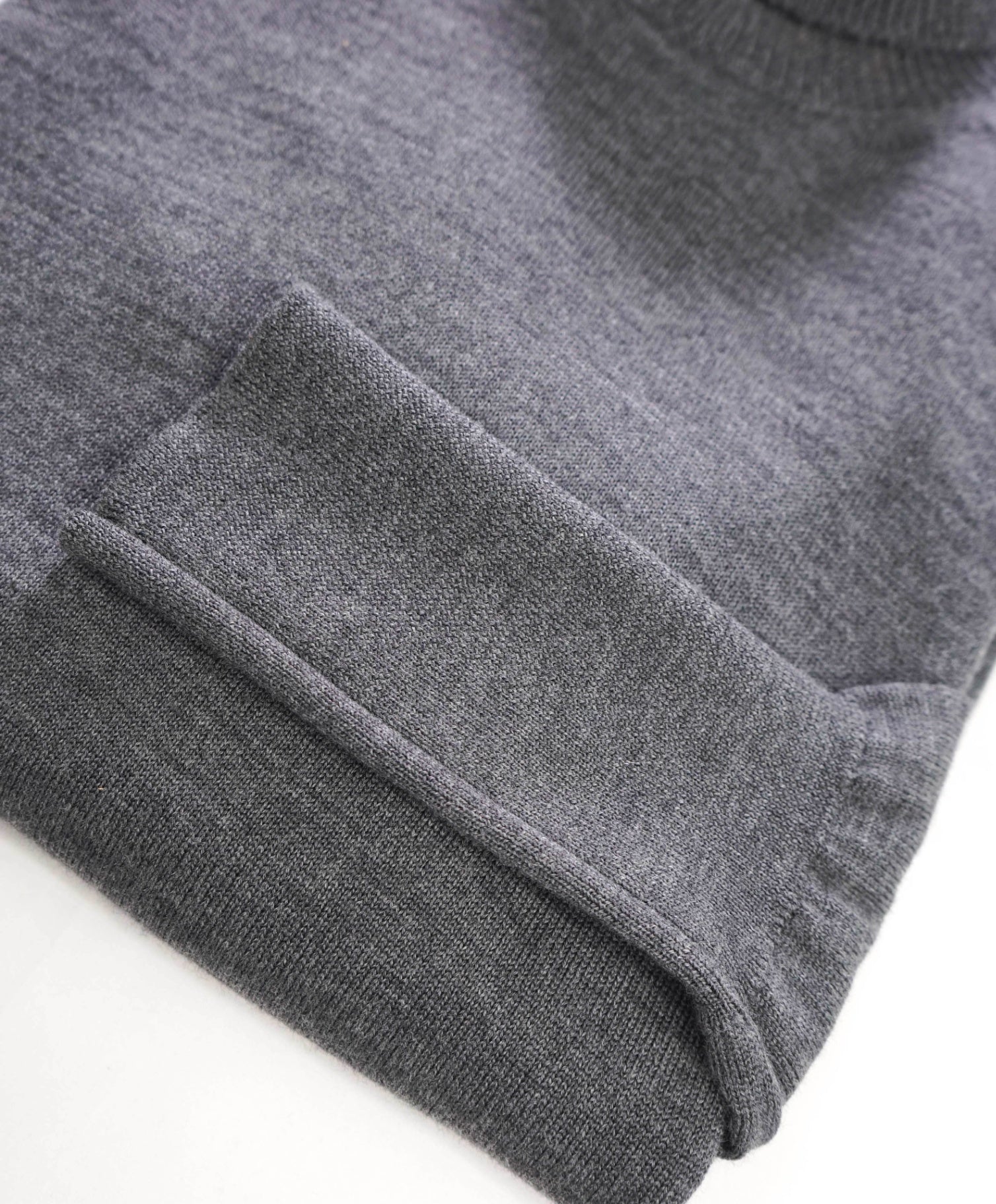 $445 ELEVENTY - Gray Wool Turtleneck Sweater - L (Women)
