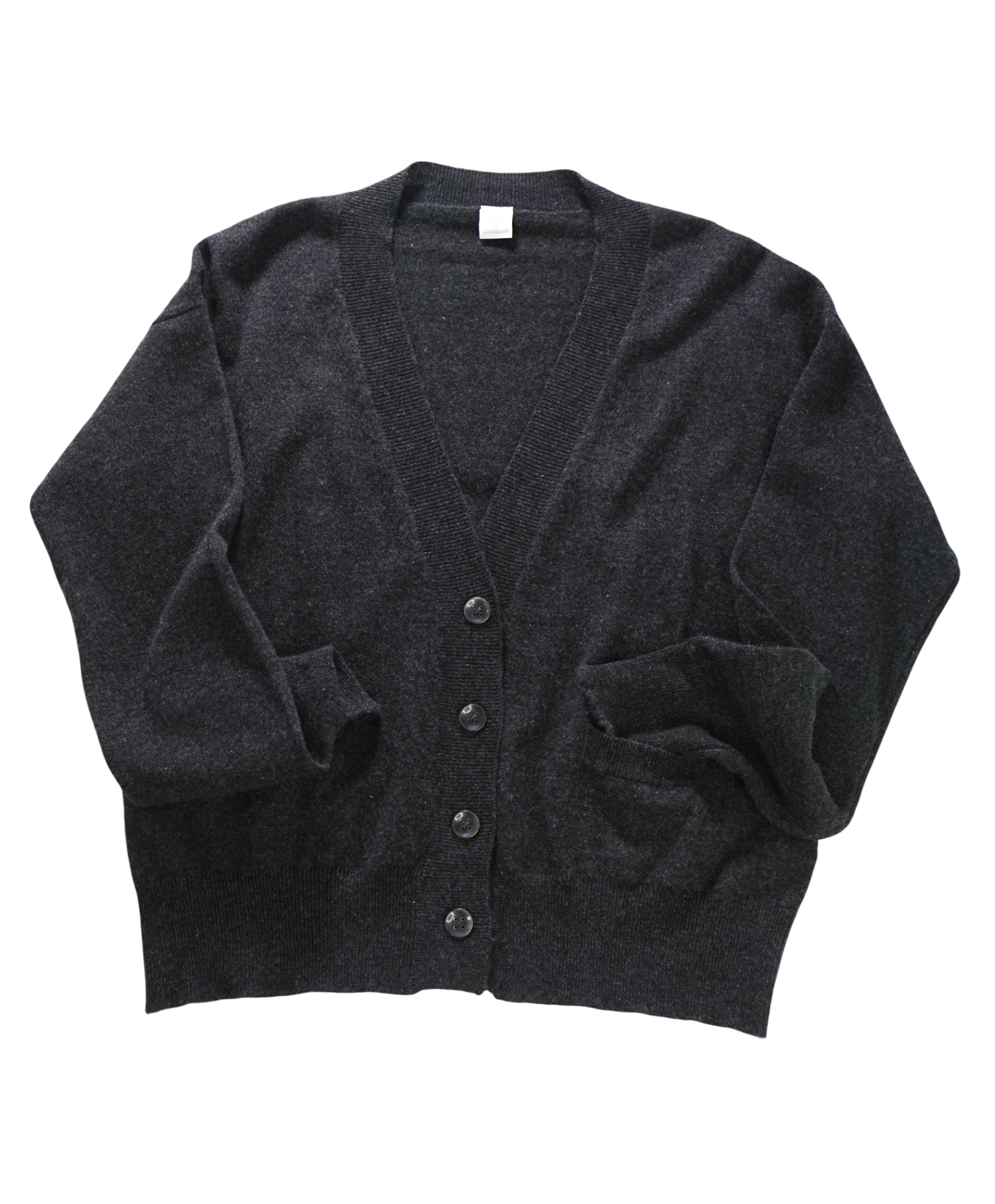 $995 ELEVENTY -Gray 100% PURE CASHMERE Cardigan- L (Women)