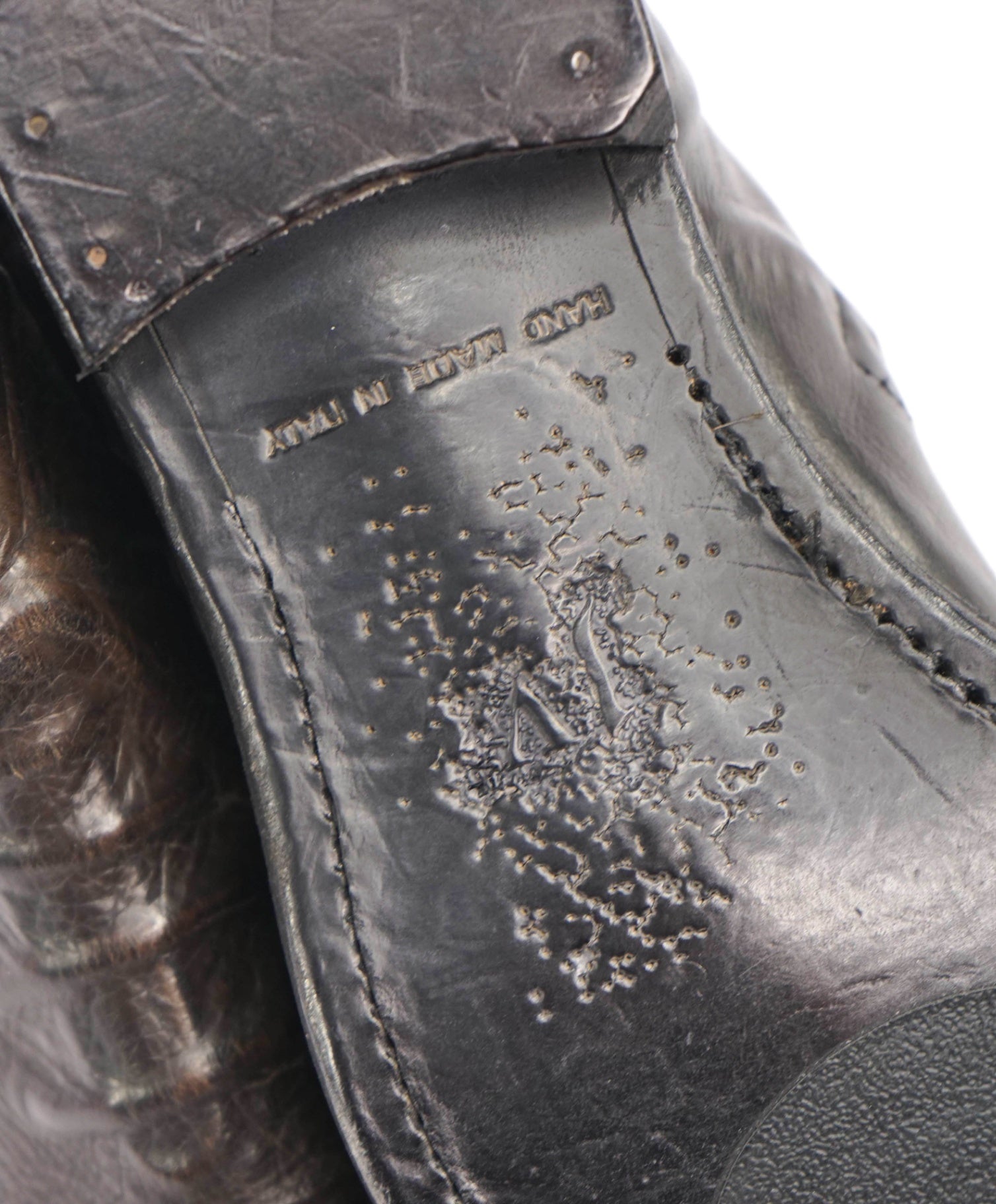 $898 JOHN VARVATOS - "GHOST" Brown Leather Boots - 8