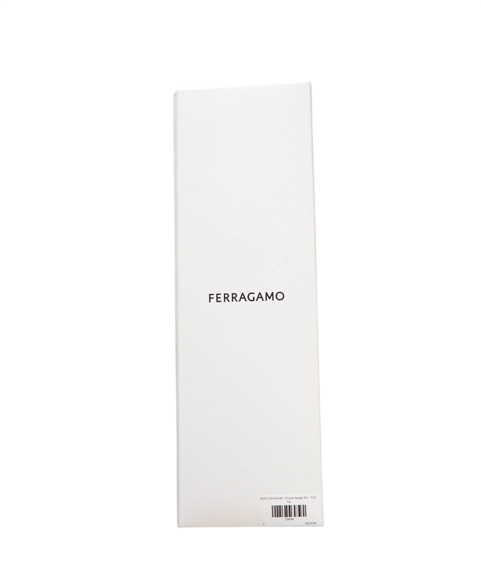 $250 FERRAGAMO - Purple Hanger Silk - 3.25" Tie