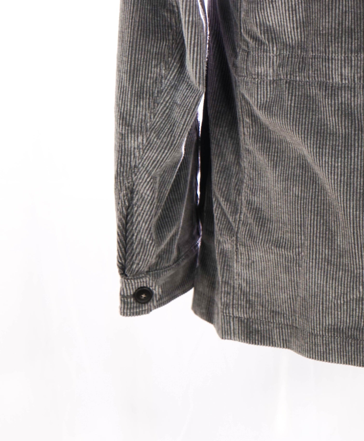 $3,075 CANALI - Gray Cashmere/Cotton Corduroy Jacket - 38R