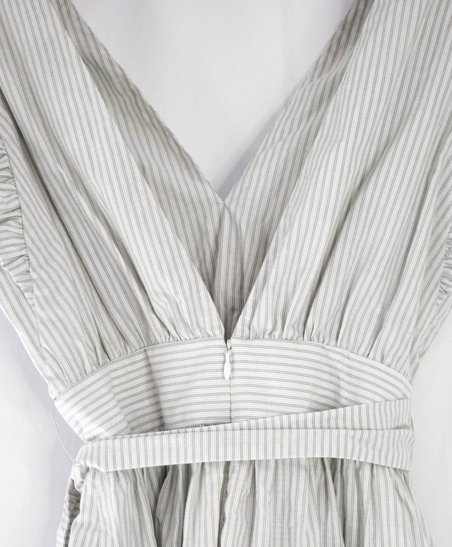 $895 ELEVENTY - Green Stripe Cotton Dress - 2 US