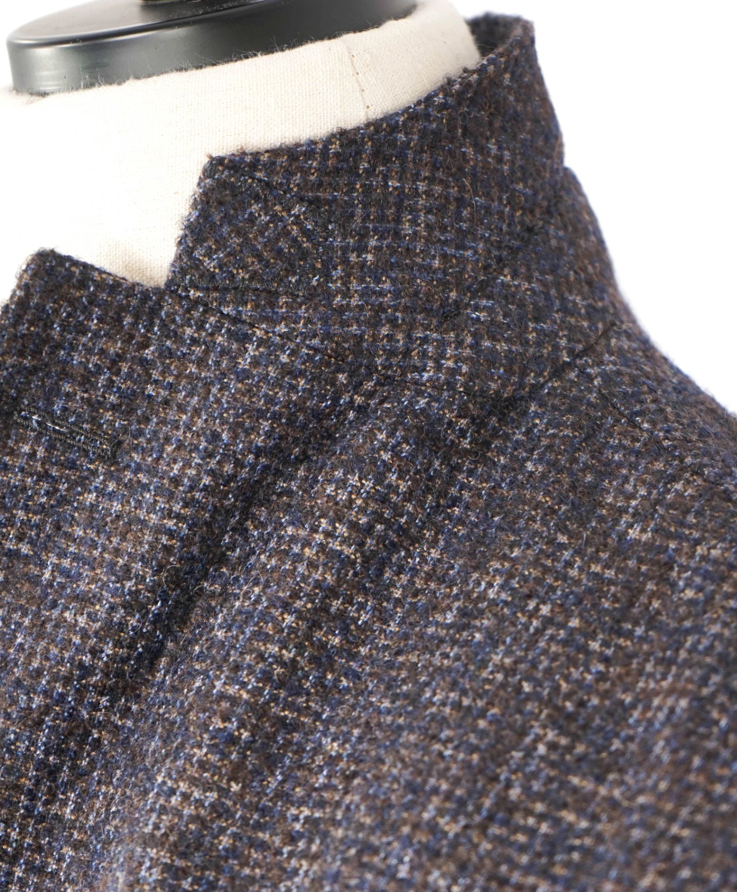 $1,400 BOGLIOLI - Brown/Navy Alpaca/Wool Blazer - 40R