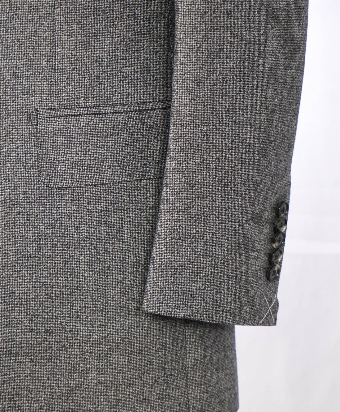 $927 SUITSUPPLY - Gray Houndstooth Wool 3-Piece Suit - 38R