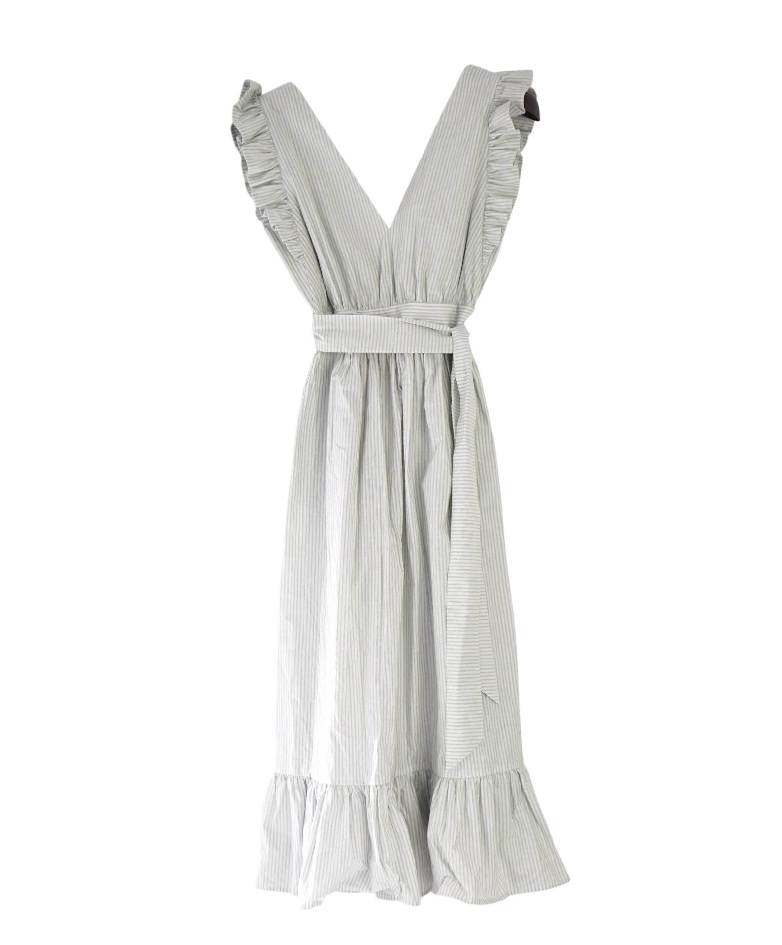 $895 ELEVENTY - Green Stripe Cotton Dress - 2 US