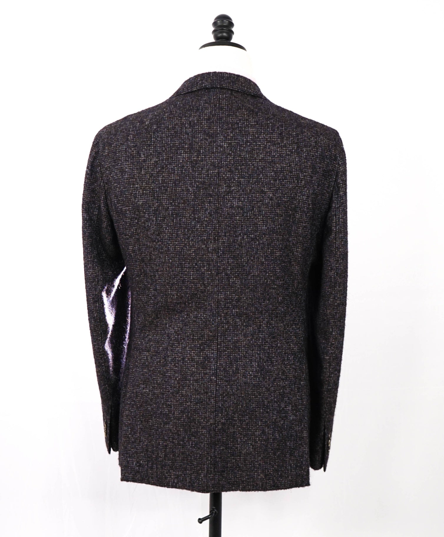 $1,400 BOGLIOLI - Brown/Navy Alpaca/Wool Blazer - 40R