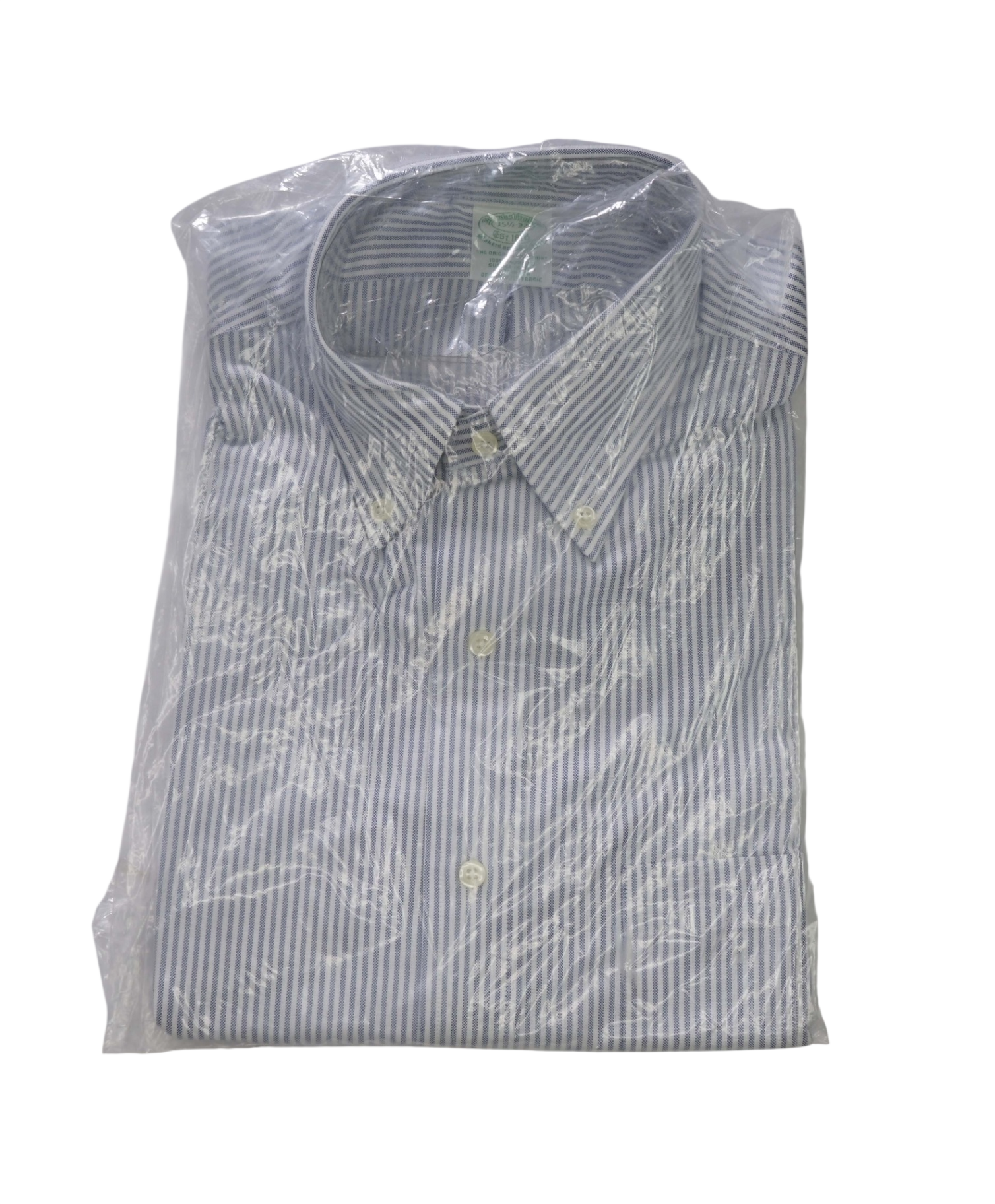 $198 BROOKS BROTHERS - Blue Stripe MAKERS AND MERCHANTS Shirt - 15.5 - 32