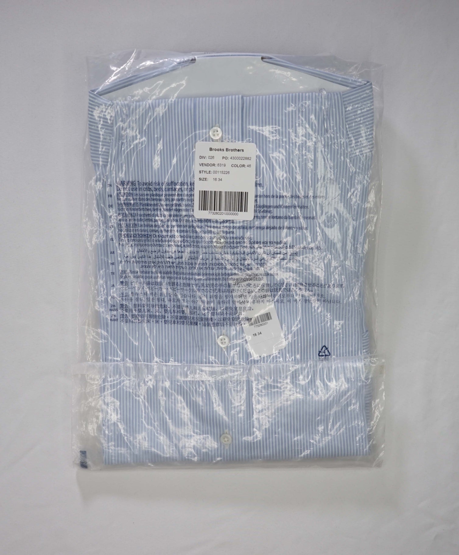 $198 BROOKS BROTHERS - Blue MADE IN USA REGENT Shirt - 16 - 34