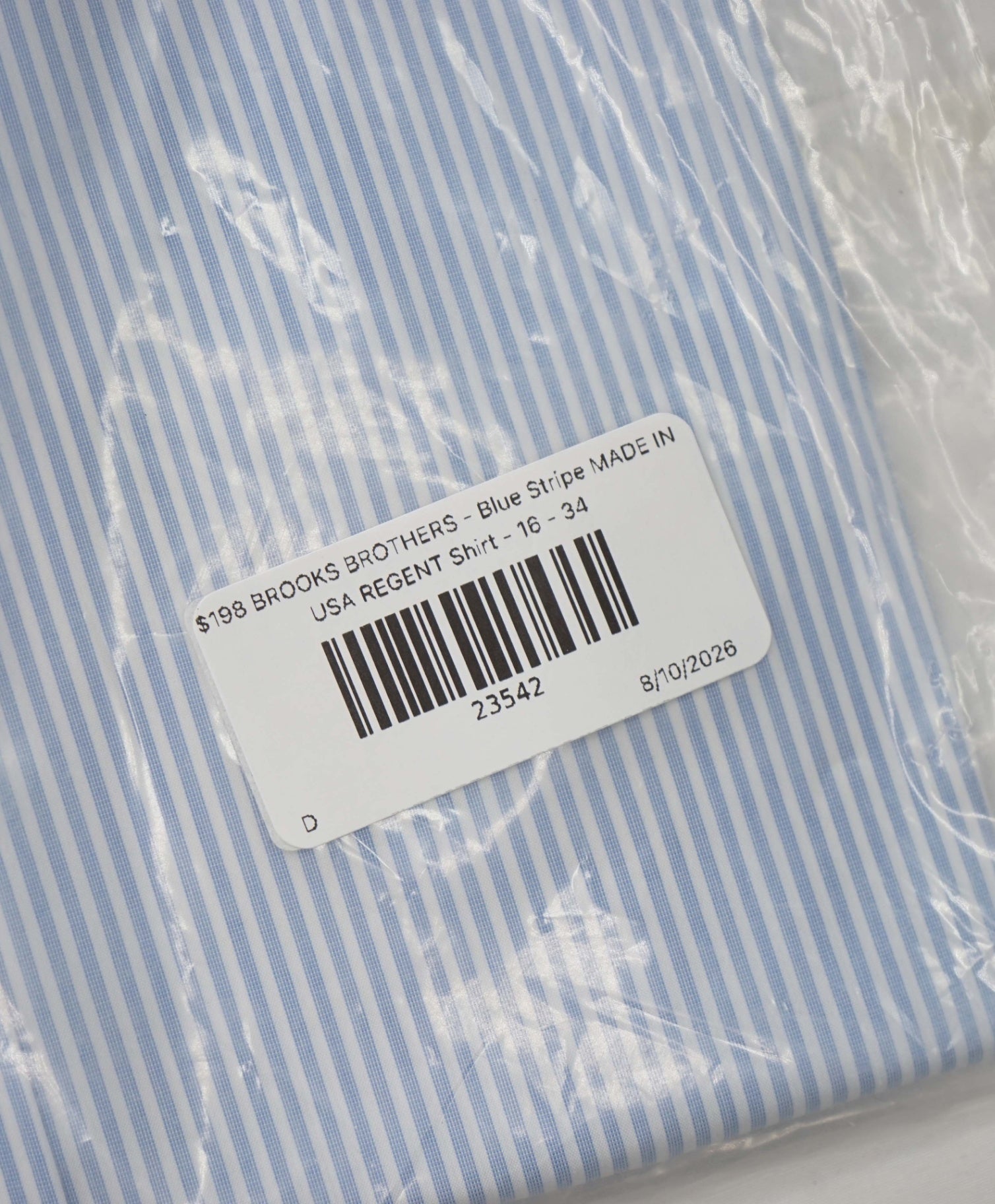 $198 BROOKS BROTHERS - Blue MADE IN USA REGENT Shirt - 16 - 34