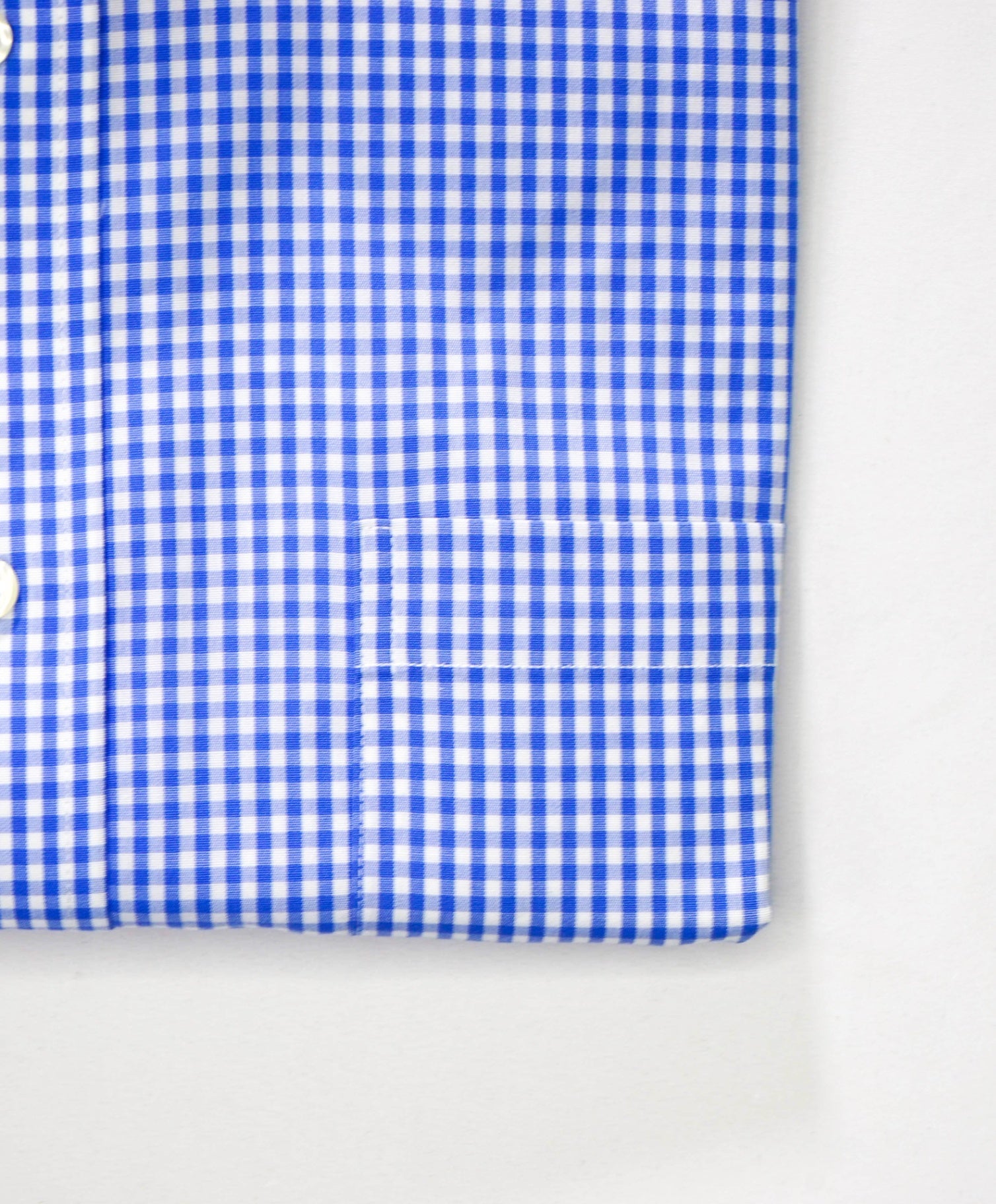 $128 BROOKS BROTHERS - Blue Gingham NON-IRON REGENT Shirt - 17.5 - 35