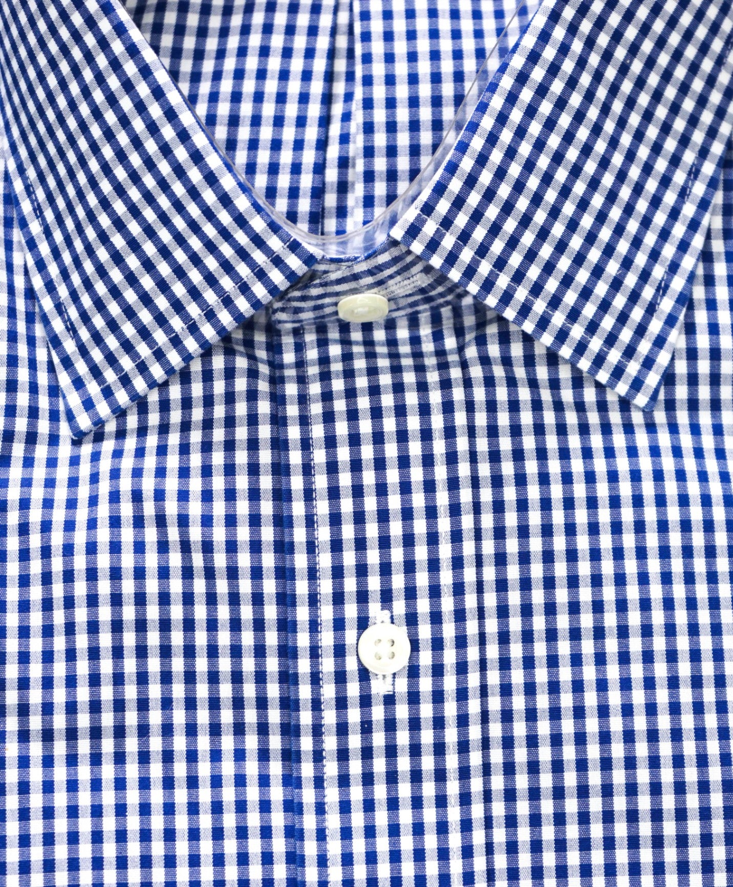 $128 BROOKS BROTHERS - Blue Gingham NON-IRON REGENT Shirt - 17 - 35