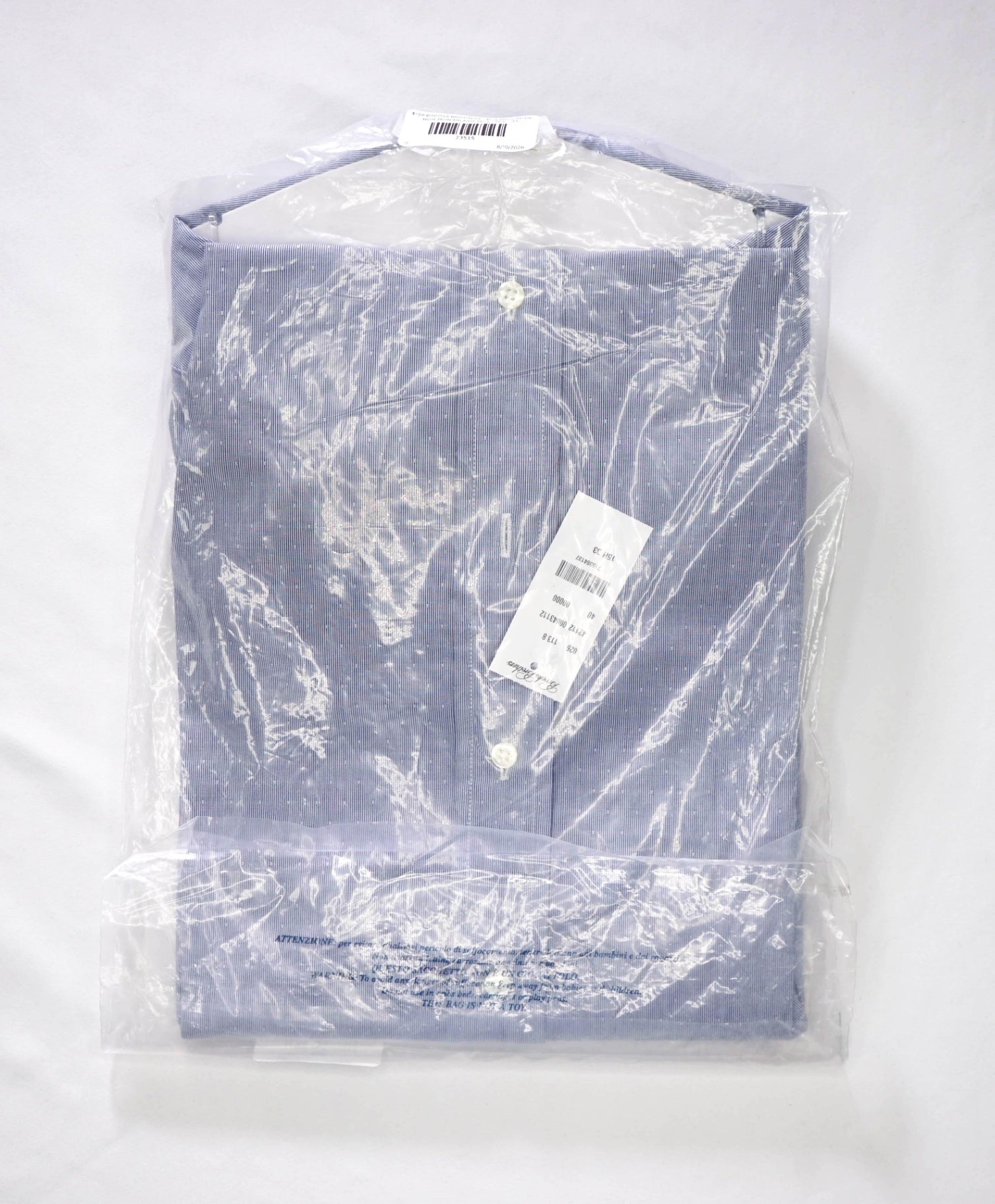 $128 BROOKS BROTHERS - Blue Micro NON-IRON MILANO Shirt - 15.5 - 33