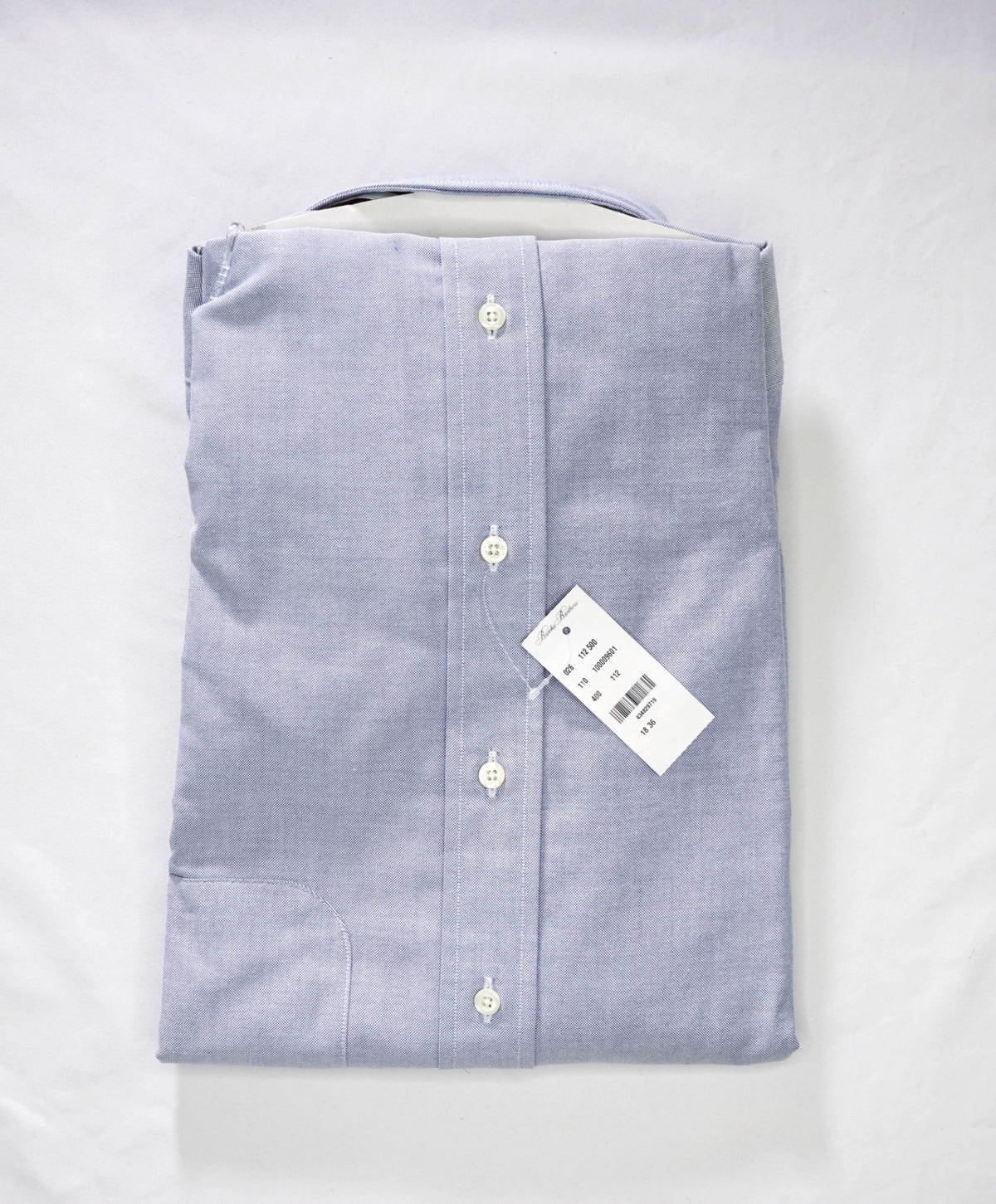 $198 BROOKS BROTHERS - Blue MADE IN USA MAKERS AND MERCHANTS Shirt - 18 - 36