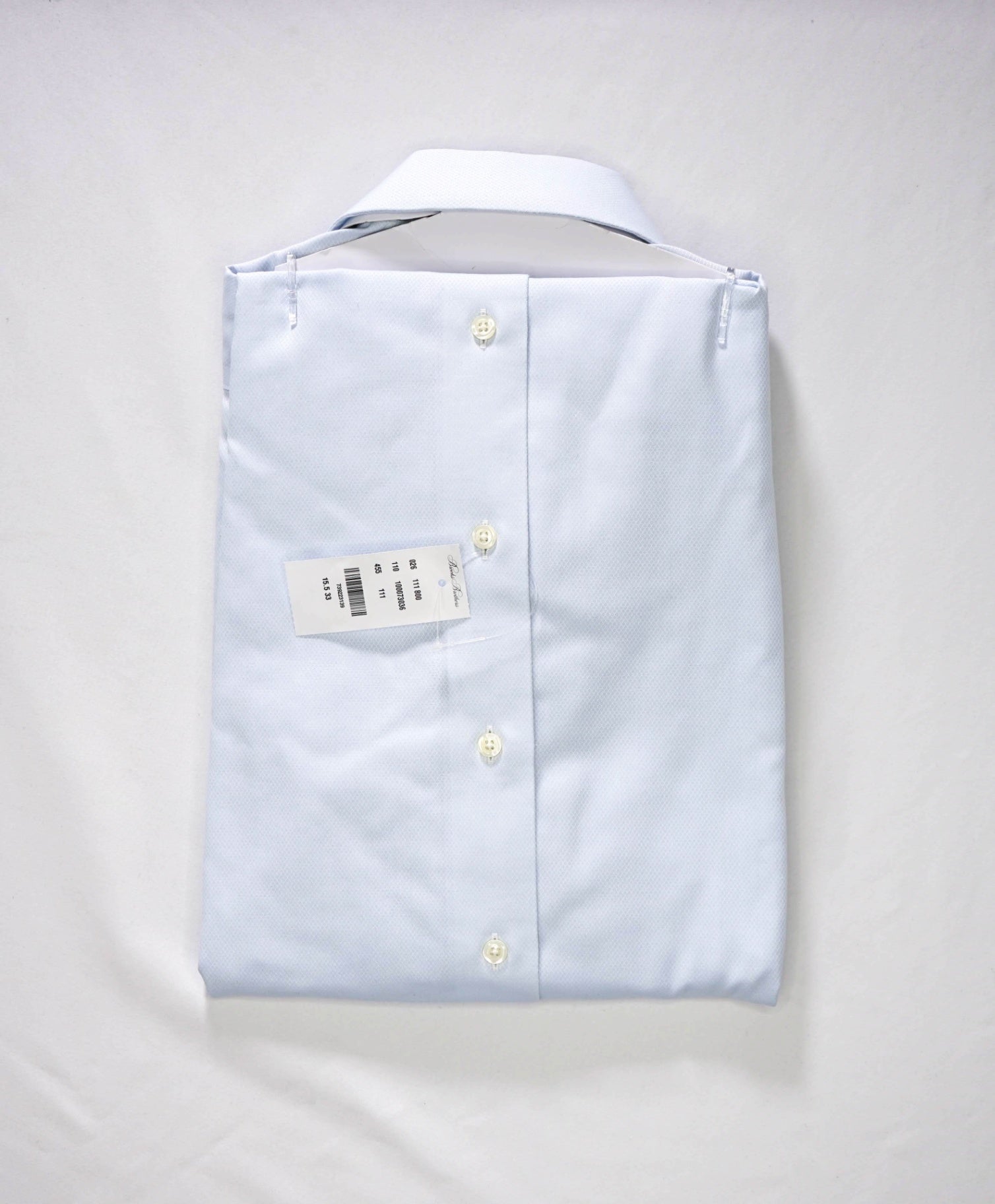 $128 BROOKS BROTHERS - Light Blue NON-IRON MILANO Shirt - 15.5 - 33