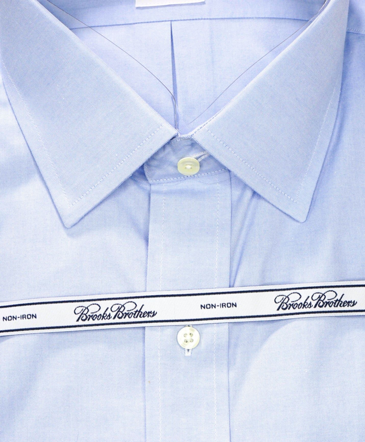 $128 BROOKS BROTHERS -Blue NON-IRON MADISON Shirt - 17.5 - 36