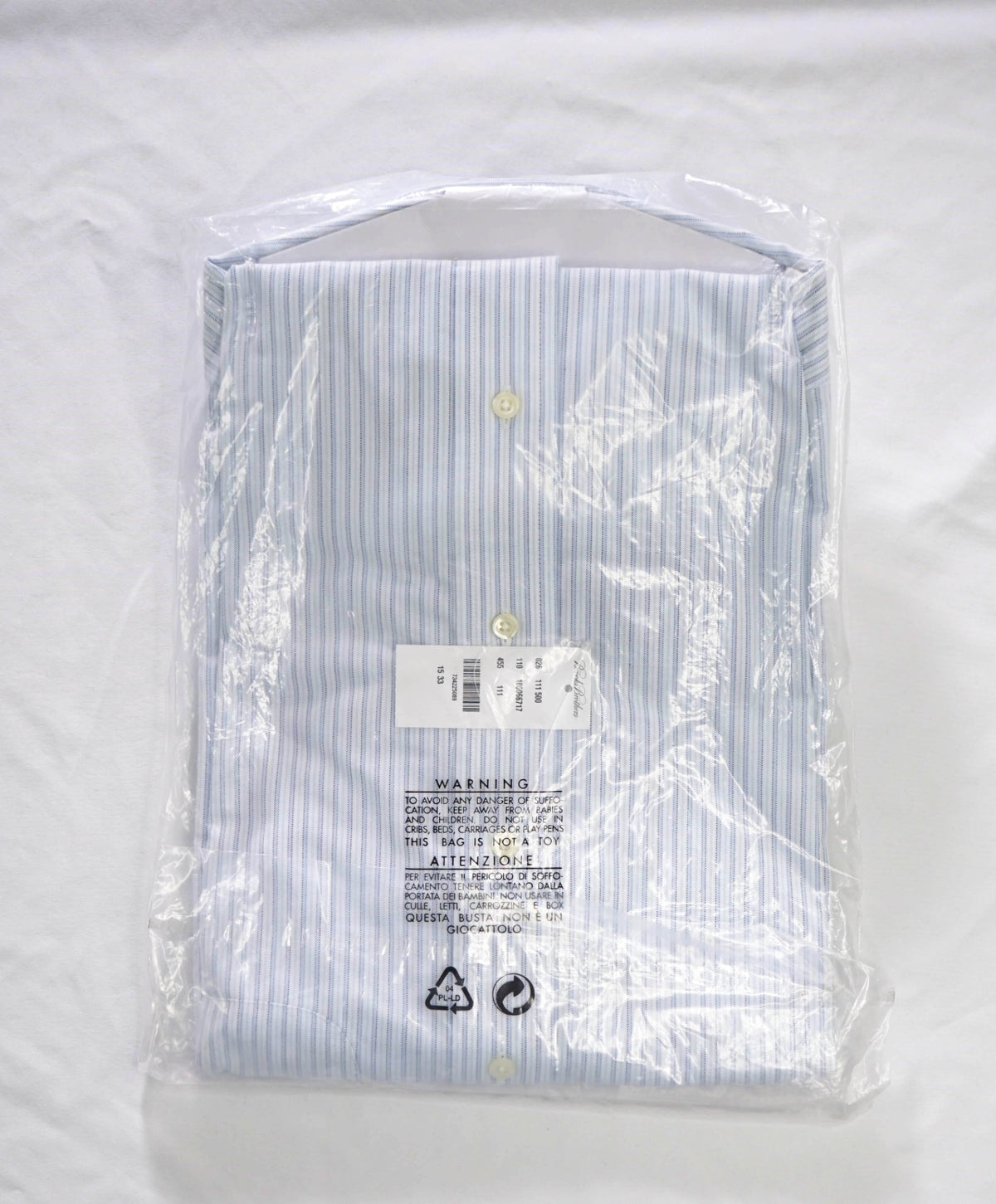 $128 BROOKS BROTHERS - Blue Stripe NON-IRON REGENT Shirt - 15 - 33