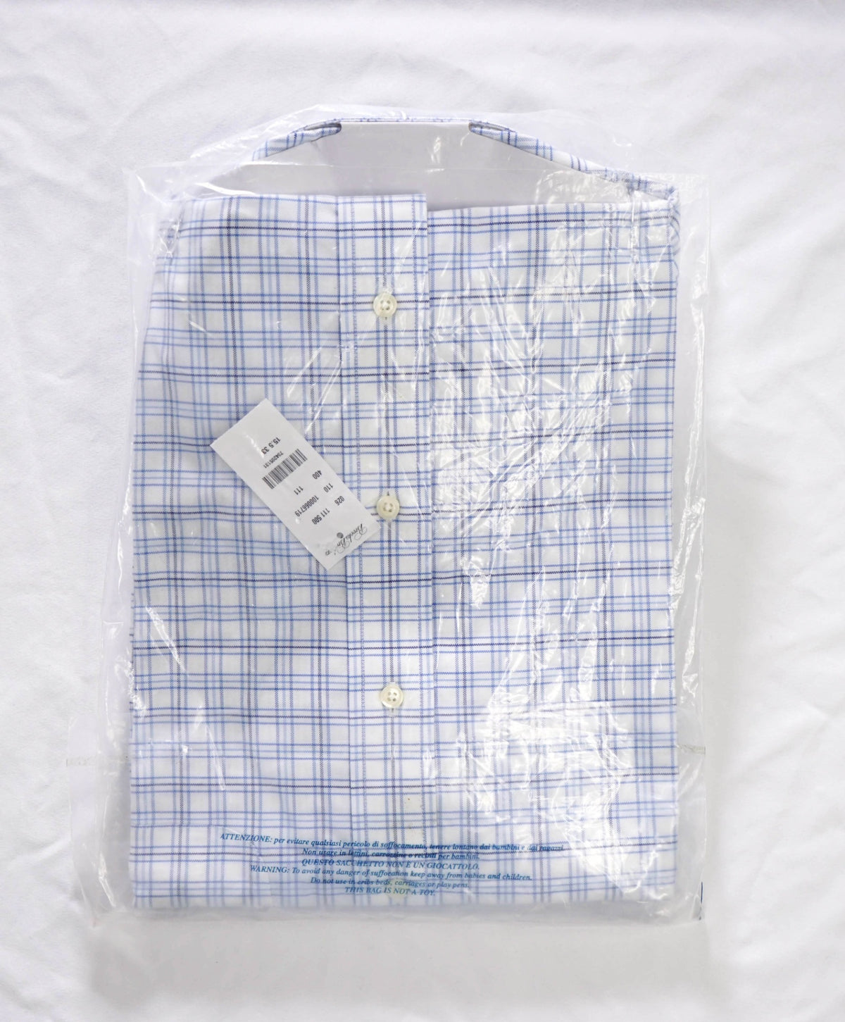 $128 BROOKS BROTHERS - Blue Plaid NON-IRON REGENT Shirt - 15.5 / 33