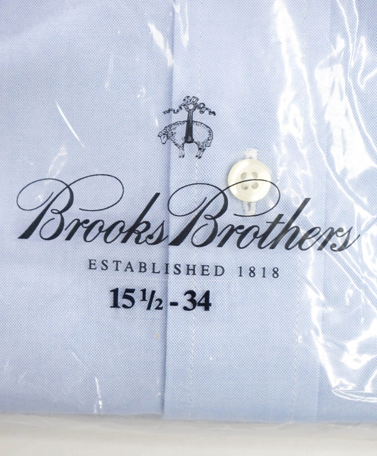 $128 BROOKS BROTHERS - Light Blue NON-IRON REGENT Shirt - 15.5 - 34