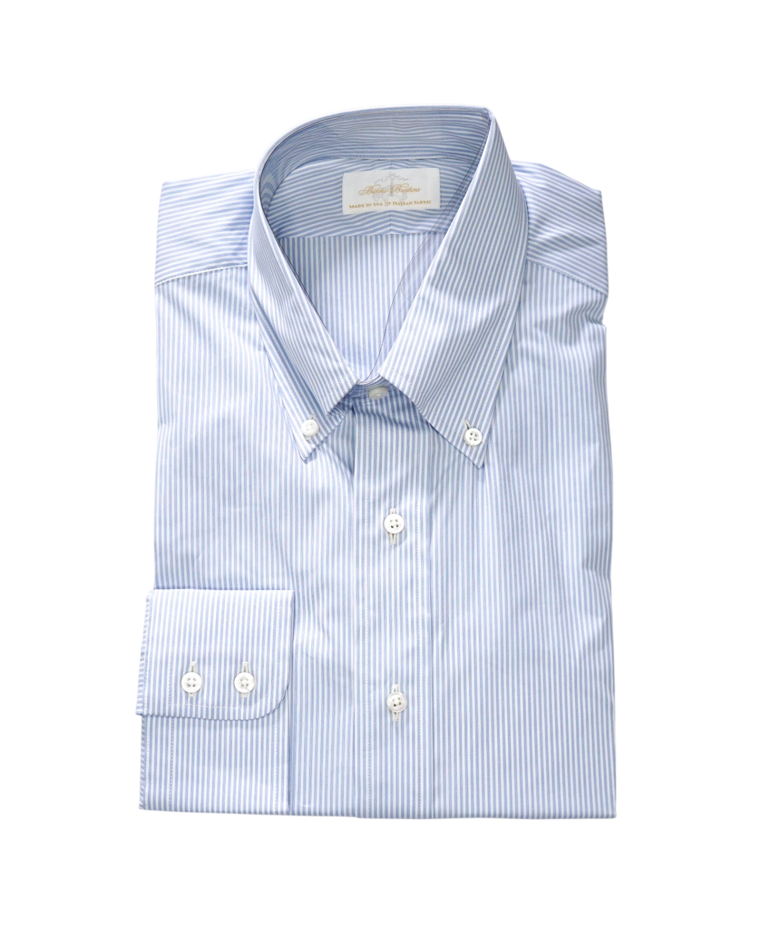 $198 BROOKS BROTHERS - Blue MADE IN USA REGENT Shirt - 16 - 34