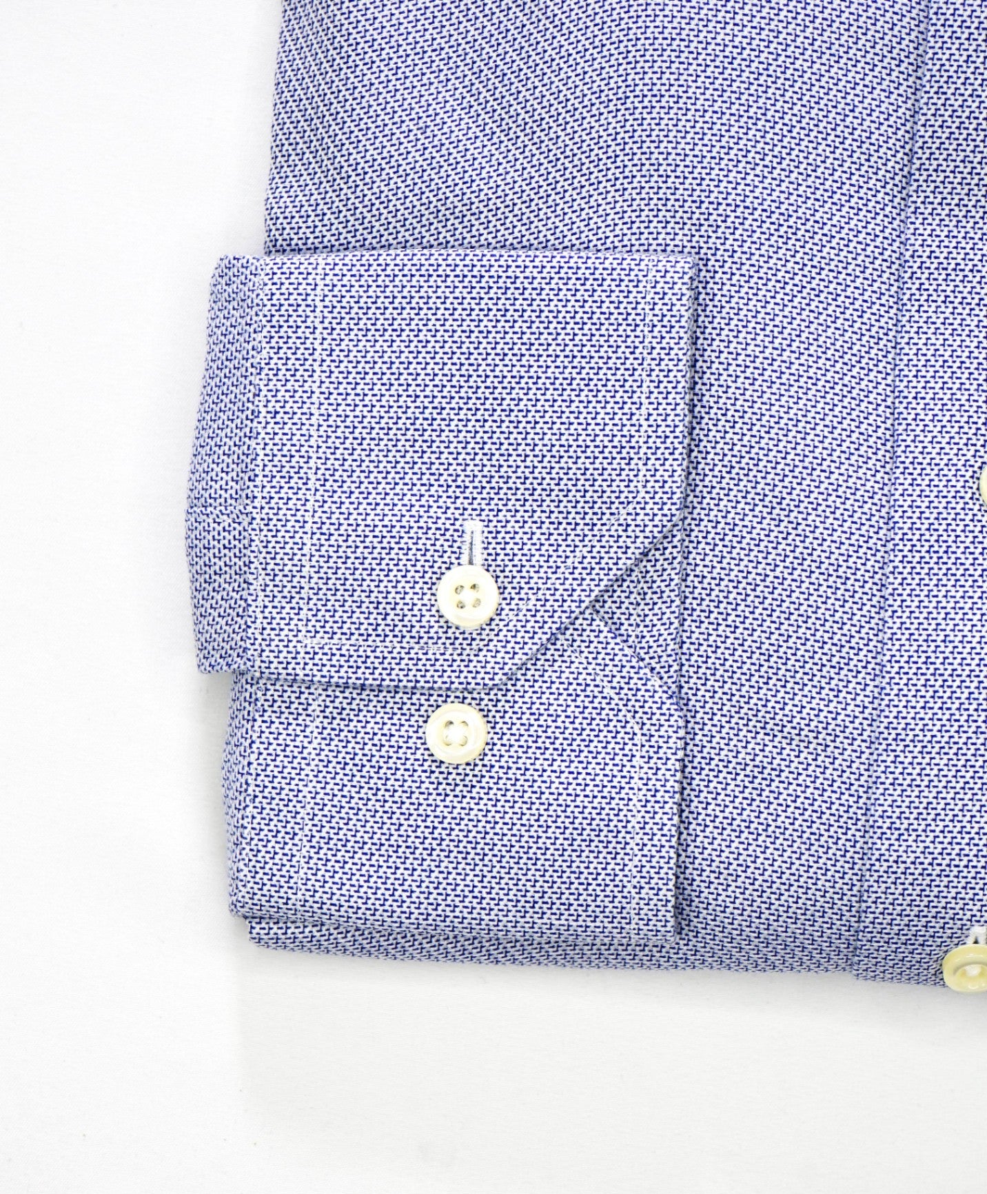 $128 BROOKS BROTHERS - Blue Geometric NON-IRON MILANO Shirt - 17.5 - 36/37