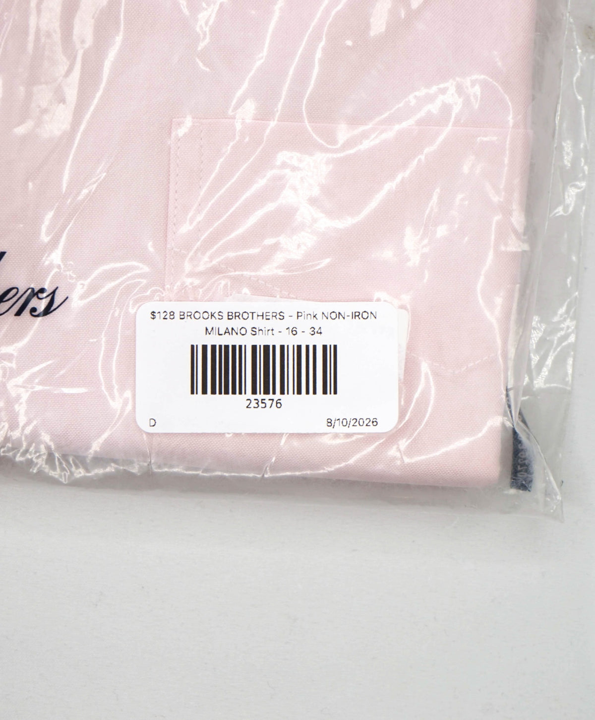 $128 BROOKS BROTHERS - Pink NON-IRON MILANO Shirt - 16 - 34