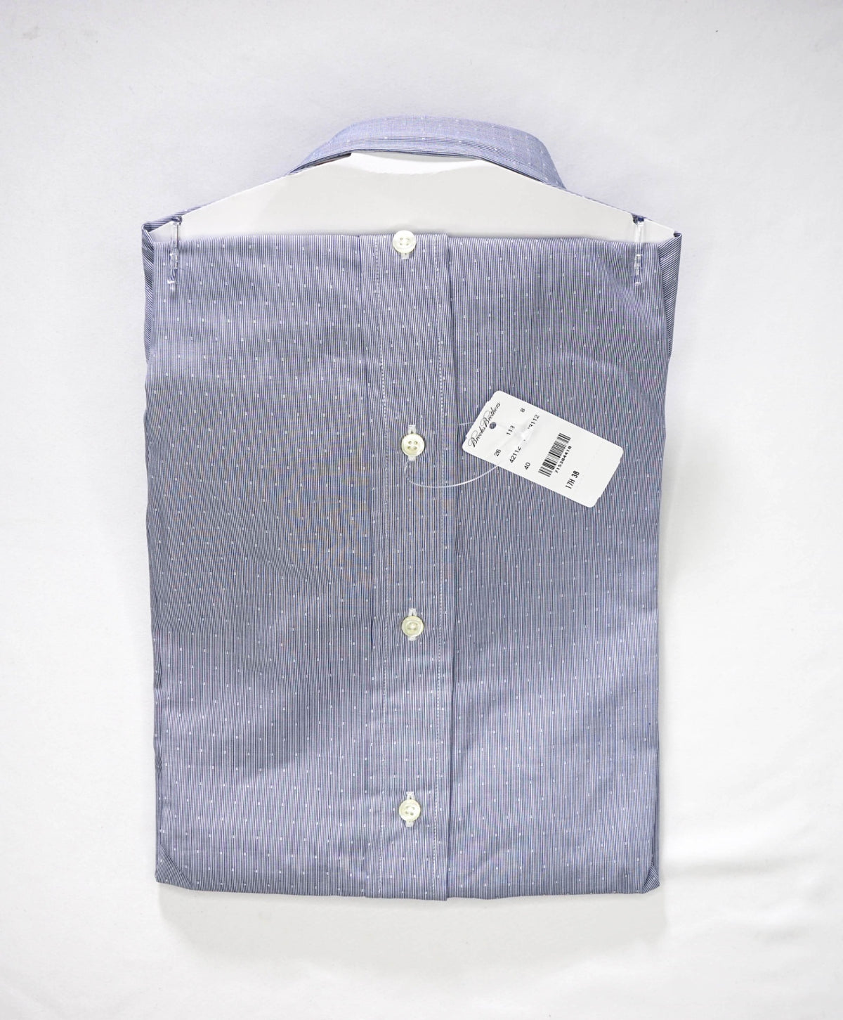 $128 BROOKS BROTHERS - Blue Stripe MILANO Shirt - 17.5 - 38