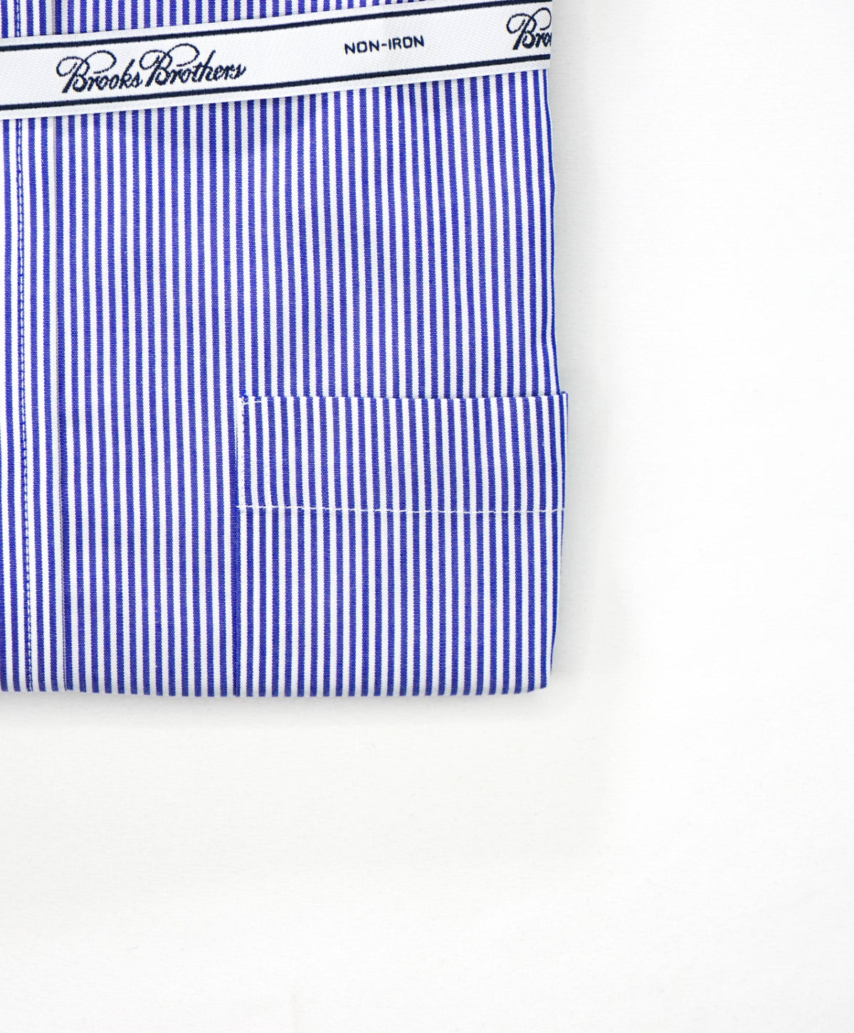 $128 BROOKS BROTHERS - Blue Stripe NON-IRON REGENT Shirt - 16.5 - 35