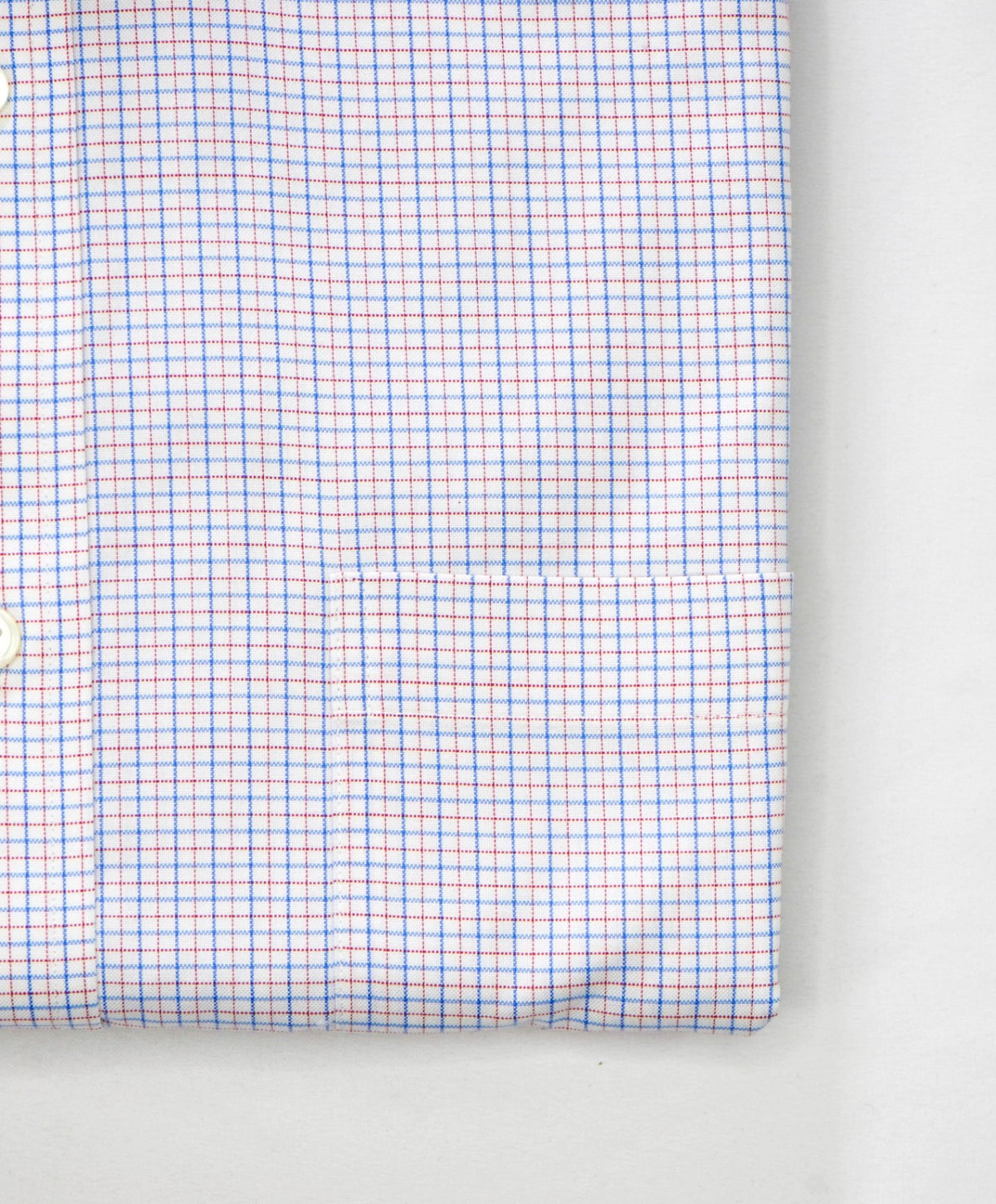 $128 BROOKS BROTHERS - Blue/Red Plaid NON-IRON REGENT Shirt - 17 - 35