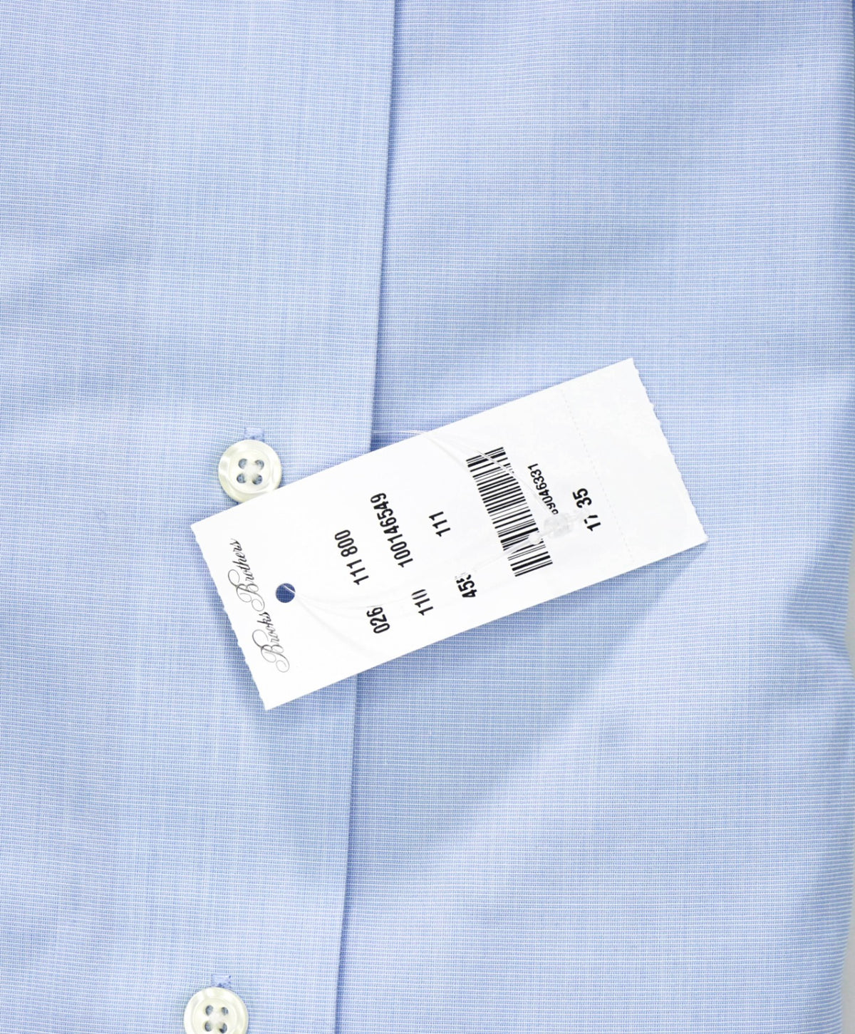 $128 BROOKS BROTHERS - Blue NON-IRON MILANO Shirt - 17 - 35