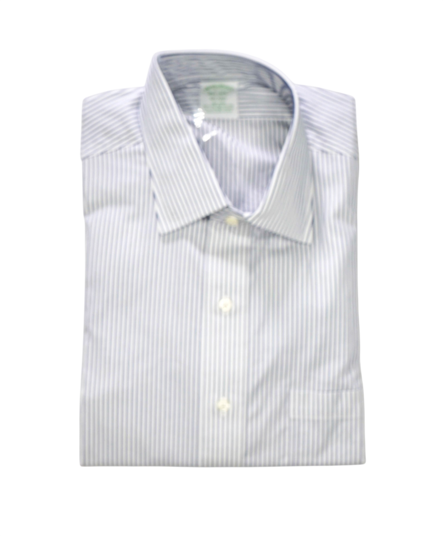 $128 BROOKS BROTHERS - Blue Stripe NON-IRON MILANO Shirt - 16 - 34