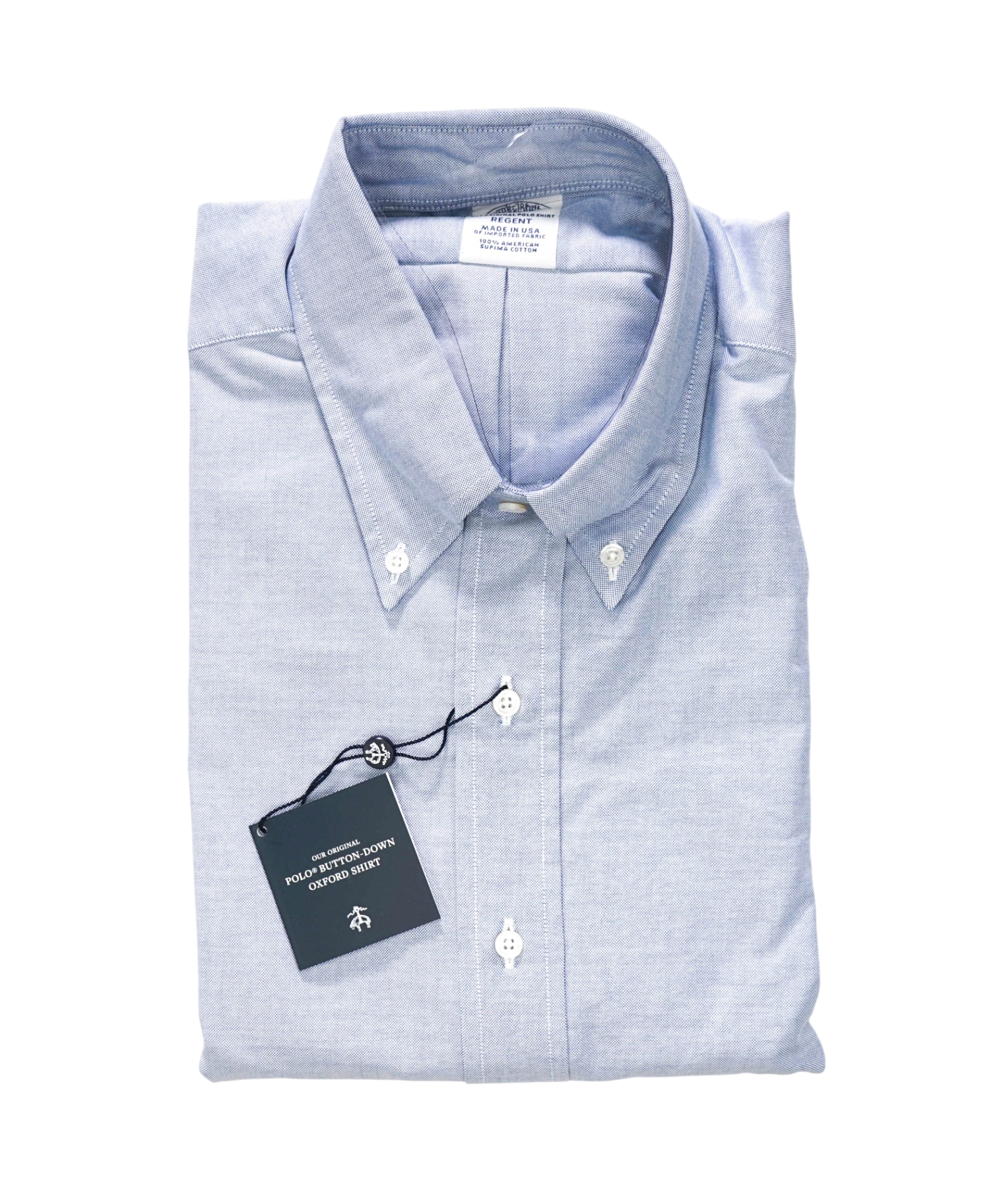 $198 BROOKS BROTHERS - Blue MADE IN USA REGENT Shirt - 16 - 33