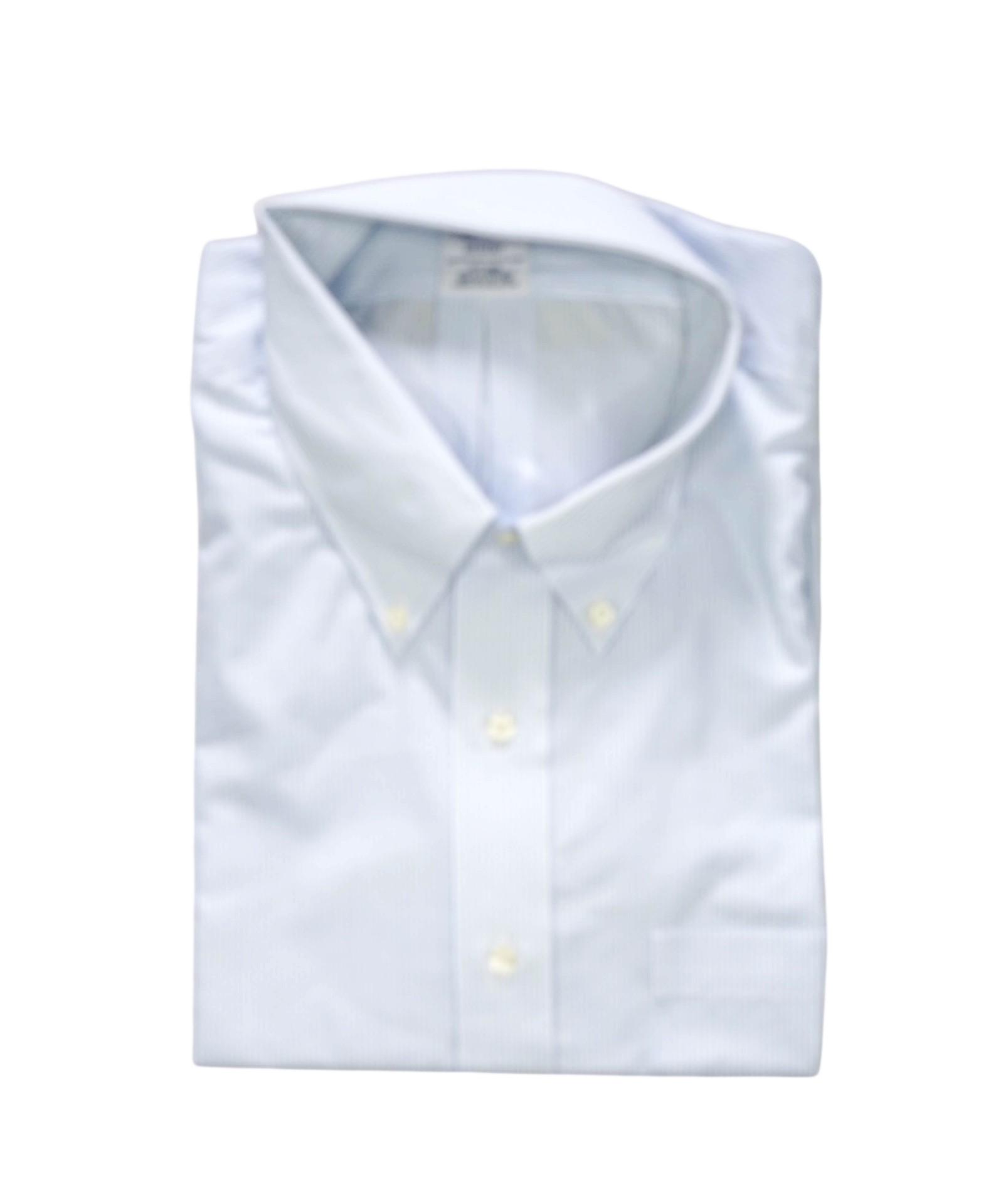 $128 BROOKS BROTHERS - Blue Stripe NON-IRON REGENT Shirt - 17.5 - 35