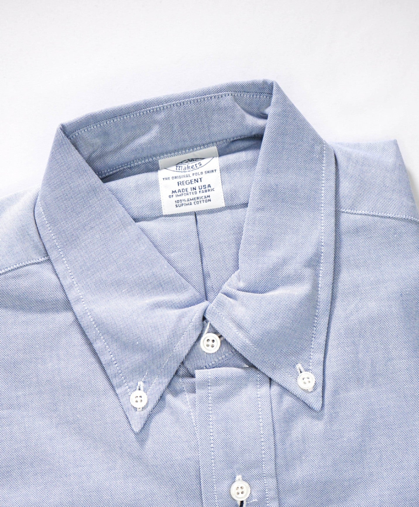 $198 BROOKS BROTHERS - Blue MADE IN USA REGENT Shirt - 15.5 - 33