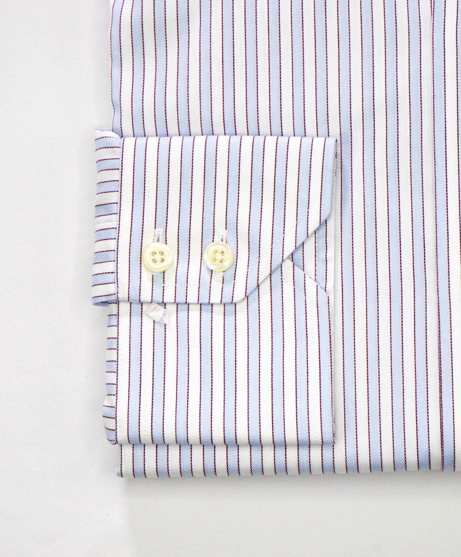 $128 BROOKS BROTHERS - Blue Stripe NON-IRON MILANO Shirt - 16 - 34