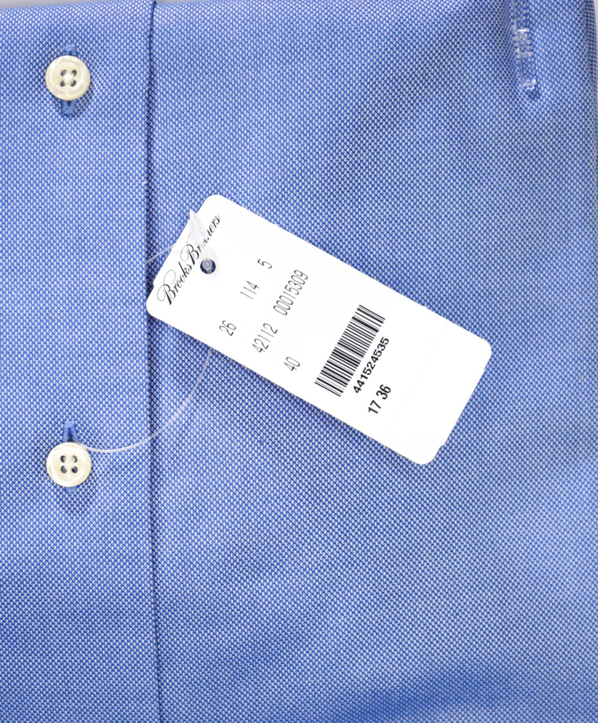 $128 BROOKS BROTHERS - Blue NON-IRON REGENT Shirt - 17 - 36